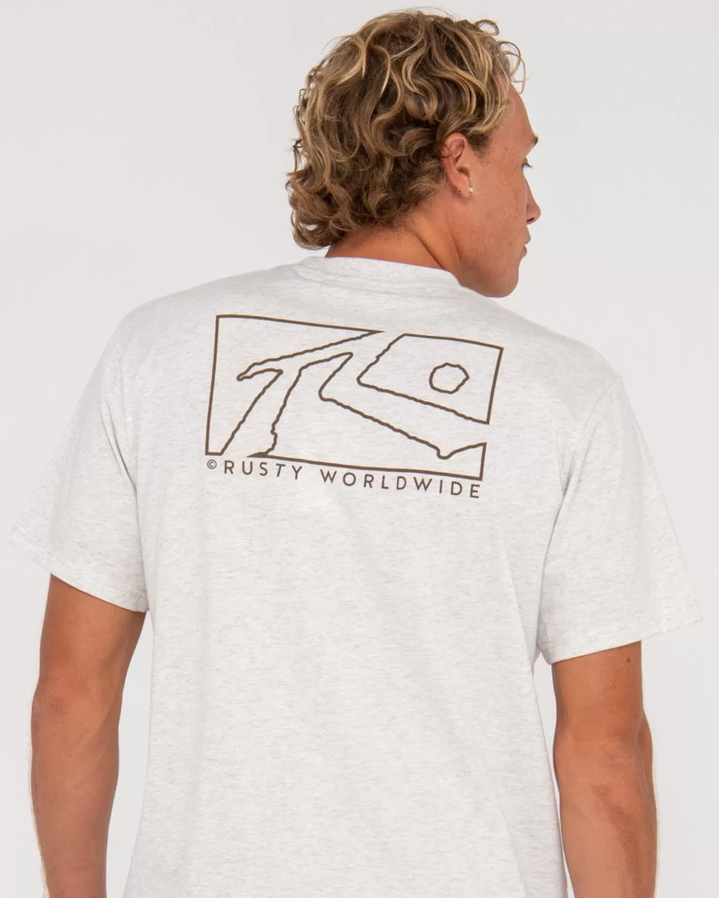 Hombre Rusty Camiseta Grafica De Manga Corta En Caja
