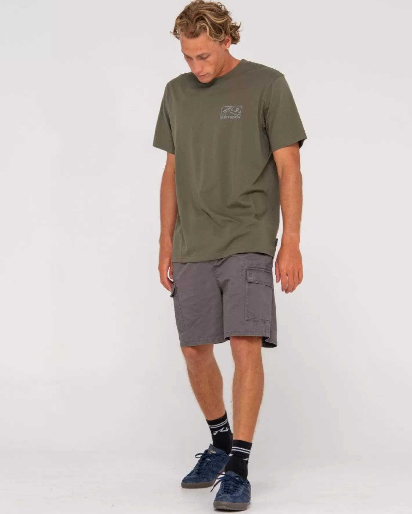 Hombre Rusty Camiseta Grafica De Manga Corta En Caja