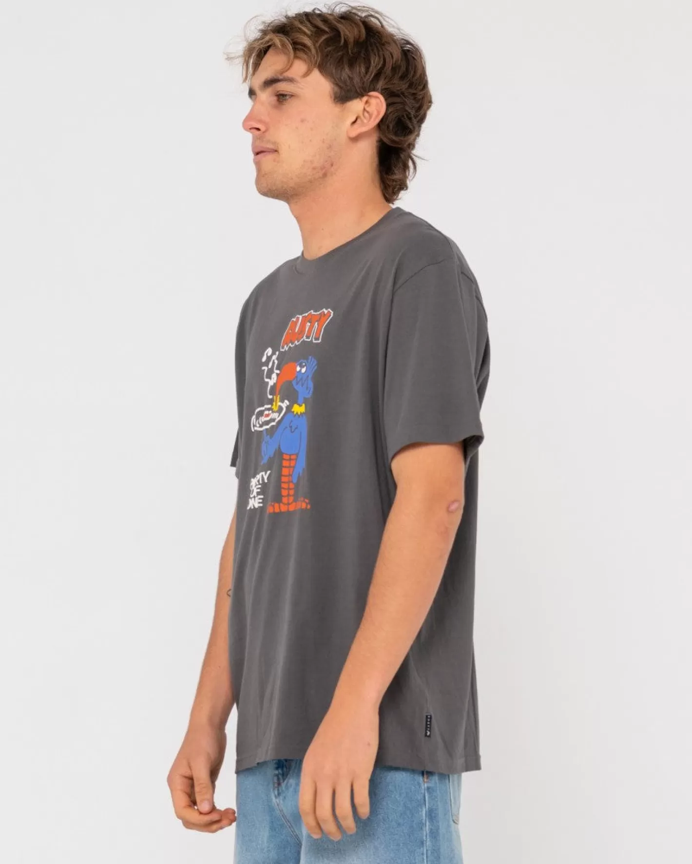 Hombre Rusty Camiseta Grafica De Manga Corta Party Of One