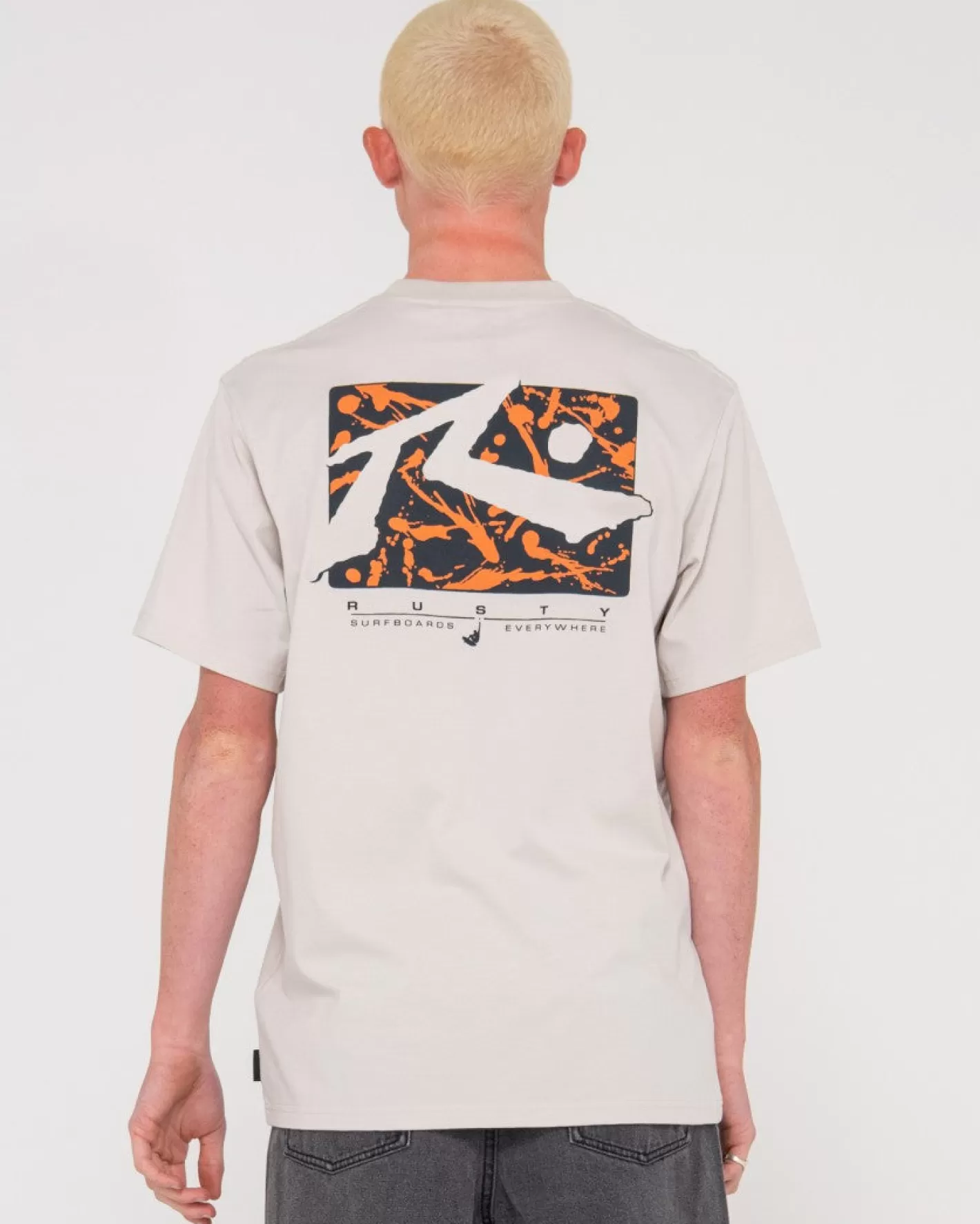 Hombre Rusty Camiseta Grafica De Manga Corta Splat Down