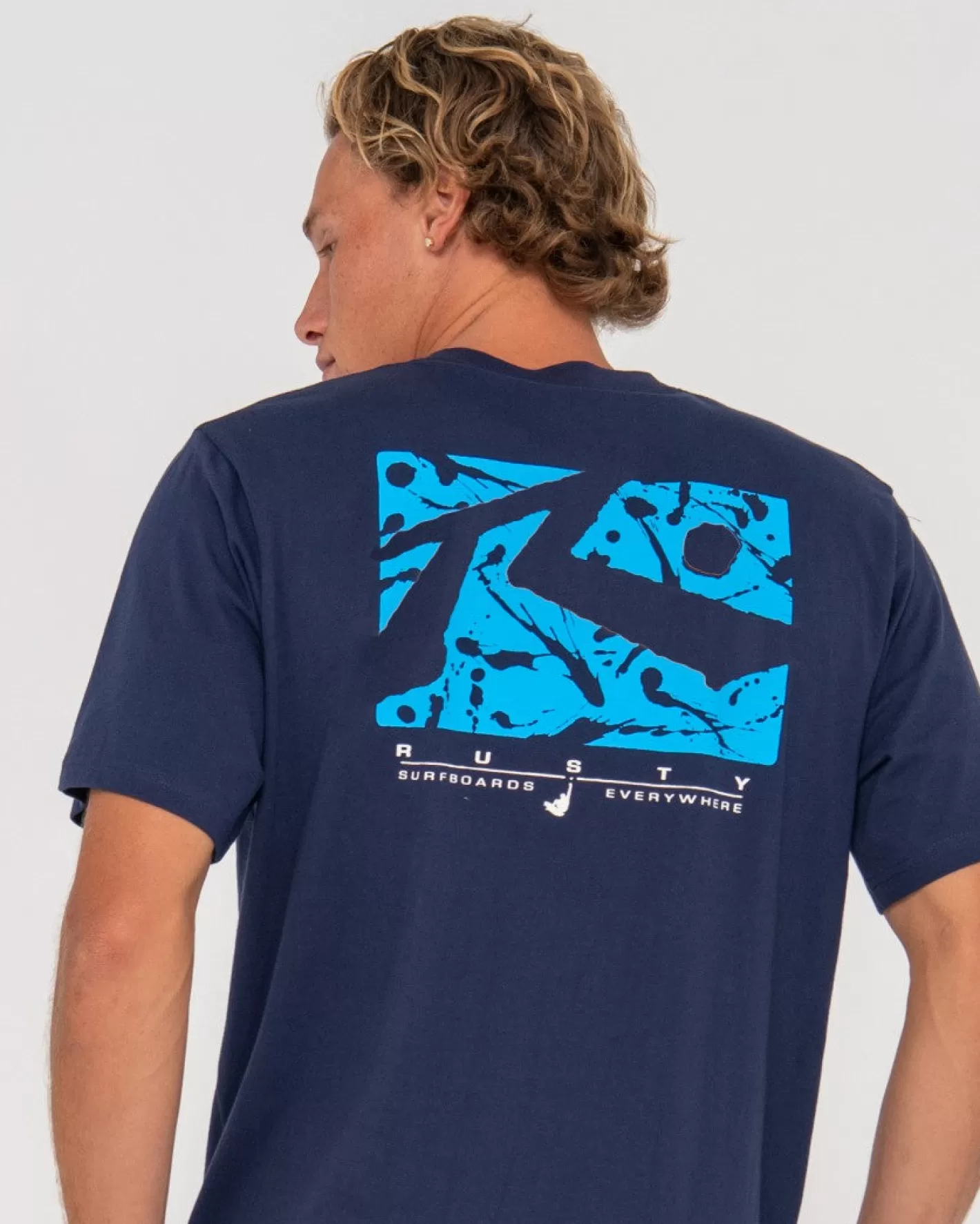 Hombre Rusty Camiseta Grafica De Manga Corta Splat Down
