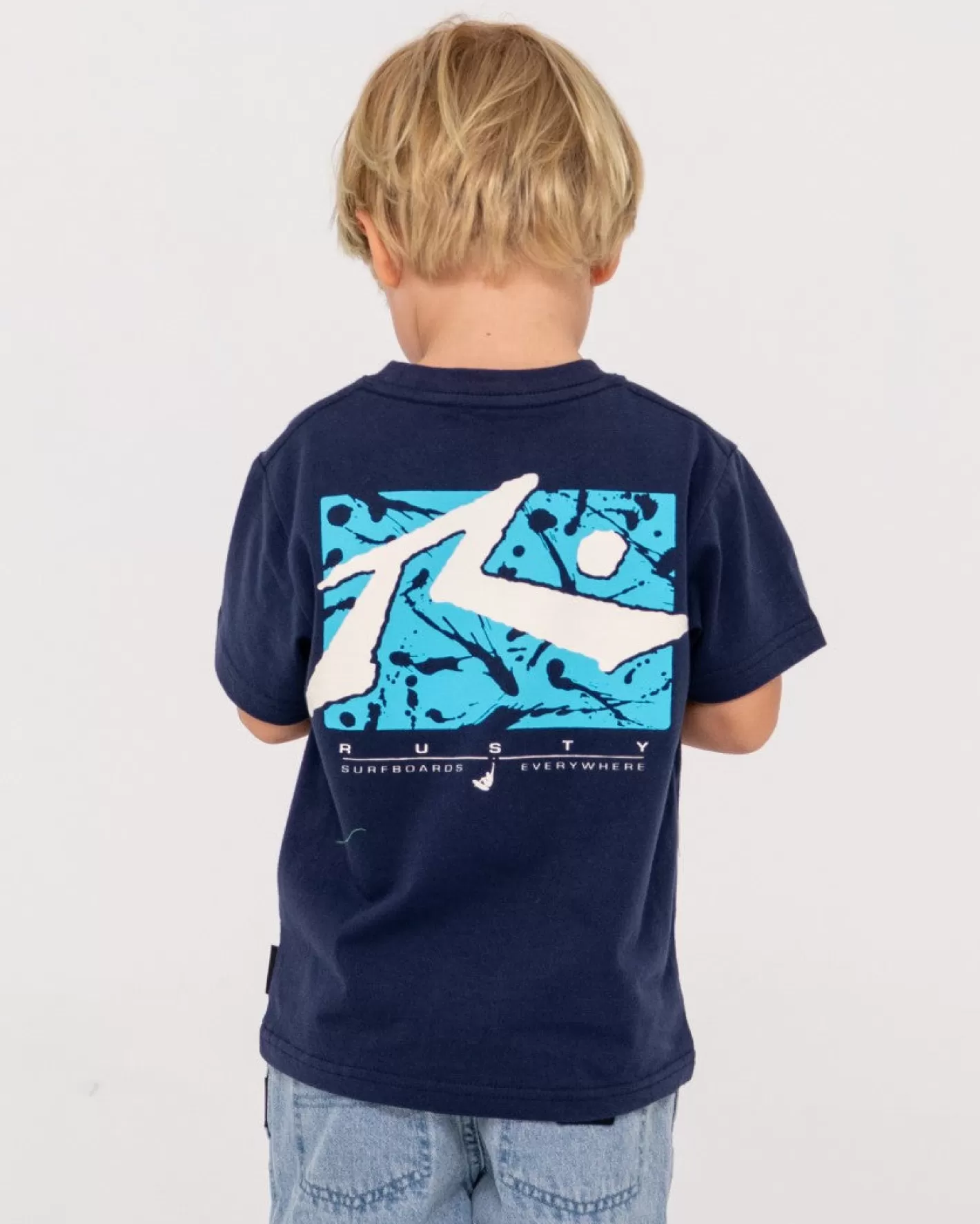 Niños Rusty Camiseta Grafica De Manga Corta Splat Down Runts