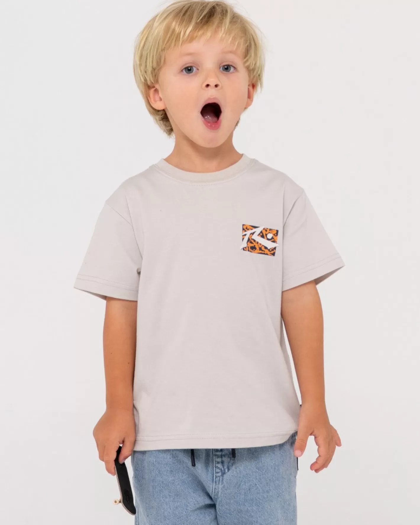 Niños Rusty Camiseta Grafica De Manga Corta Splat Down Runts