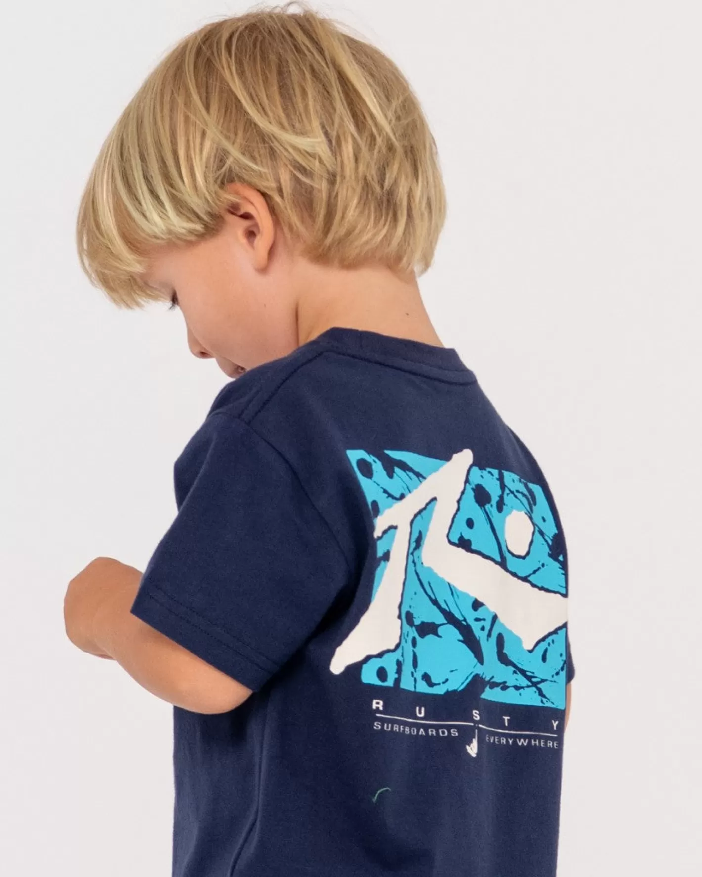 Niños Rusty Camiseta Grafica De Manga Corta Splat Down Runts