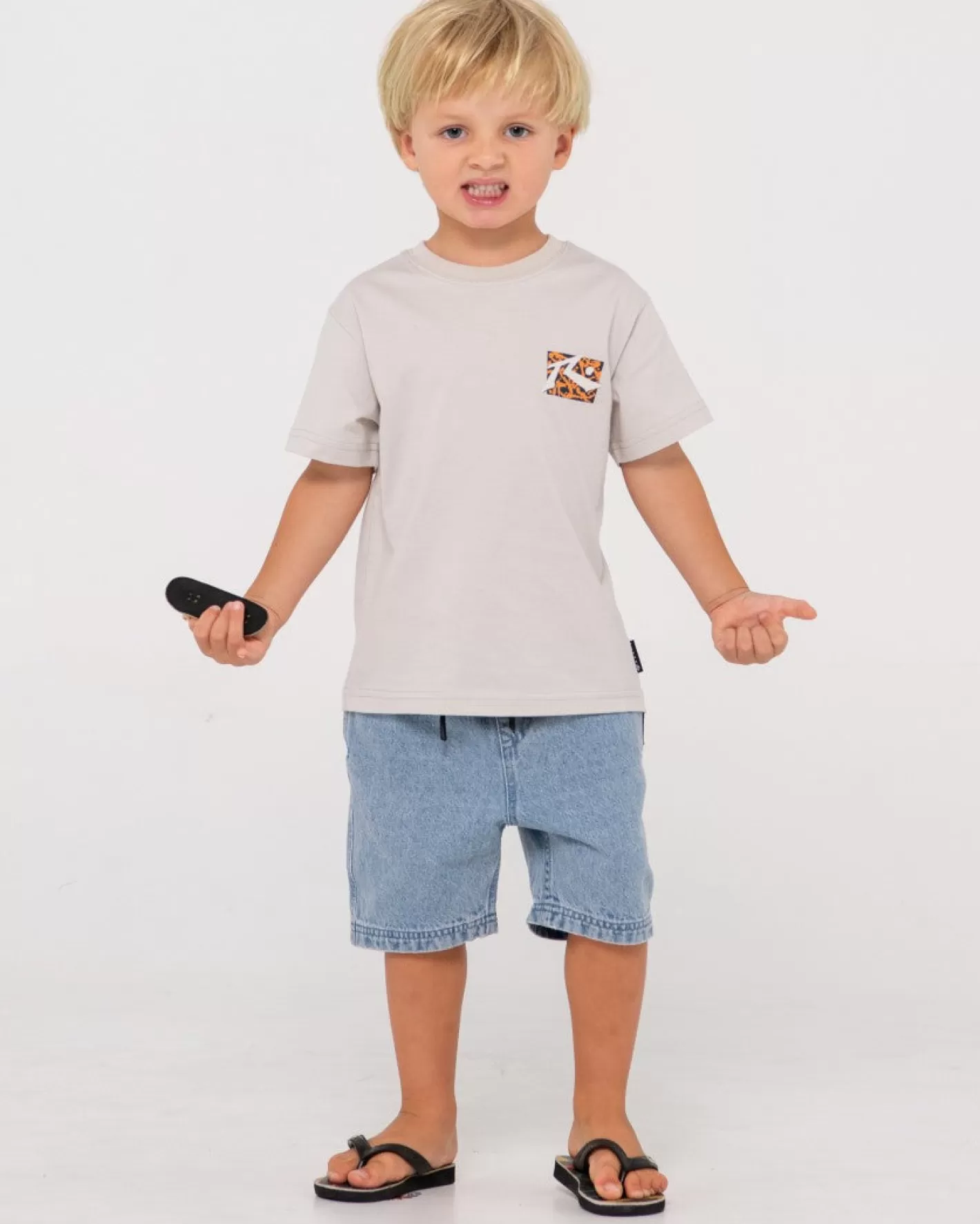 Niños Rusty Camiseta Grafica De Manga Corta Splat Down Runts