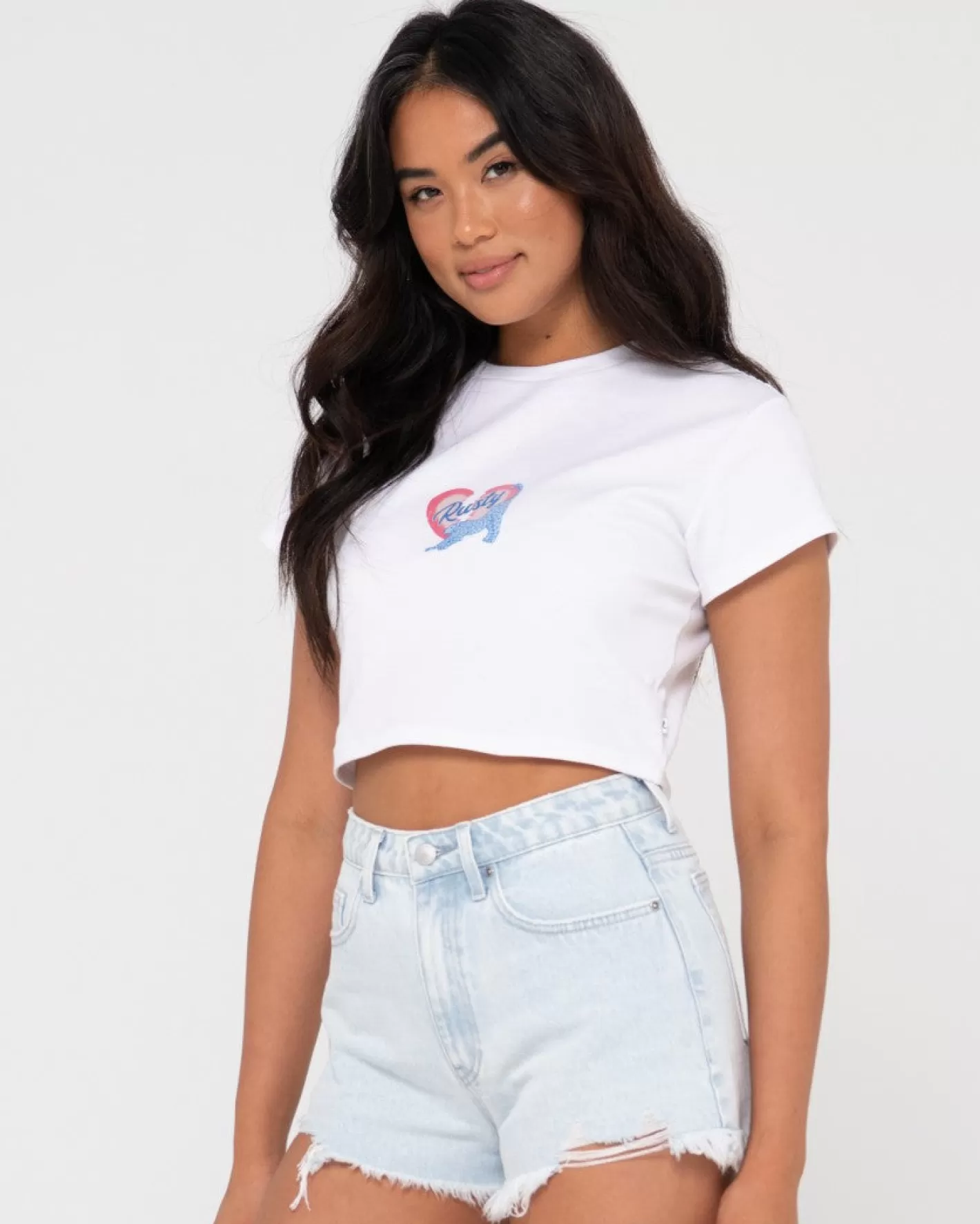 Mujer Rusty Camiseta Para Bebe Con Estampado De Rompecorazones