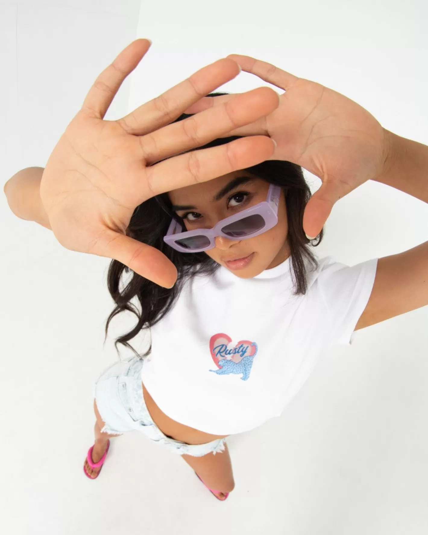 Mujer Rusty Camiseta Para Bebe Con Estampado De Rompecorazones