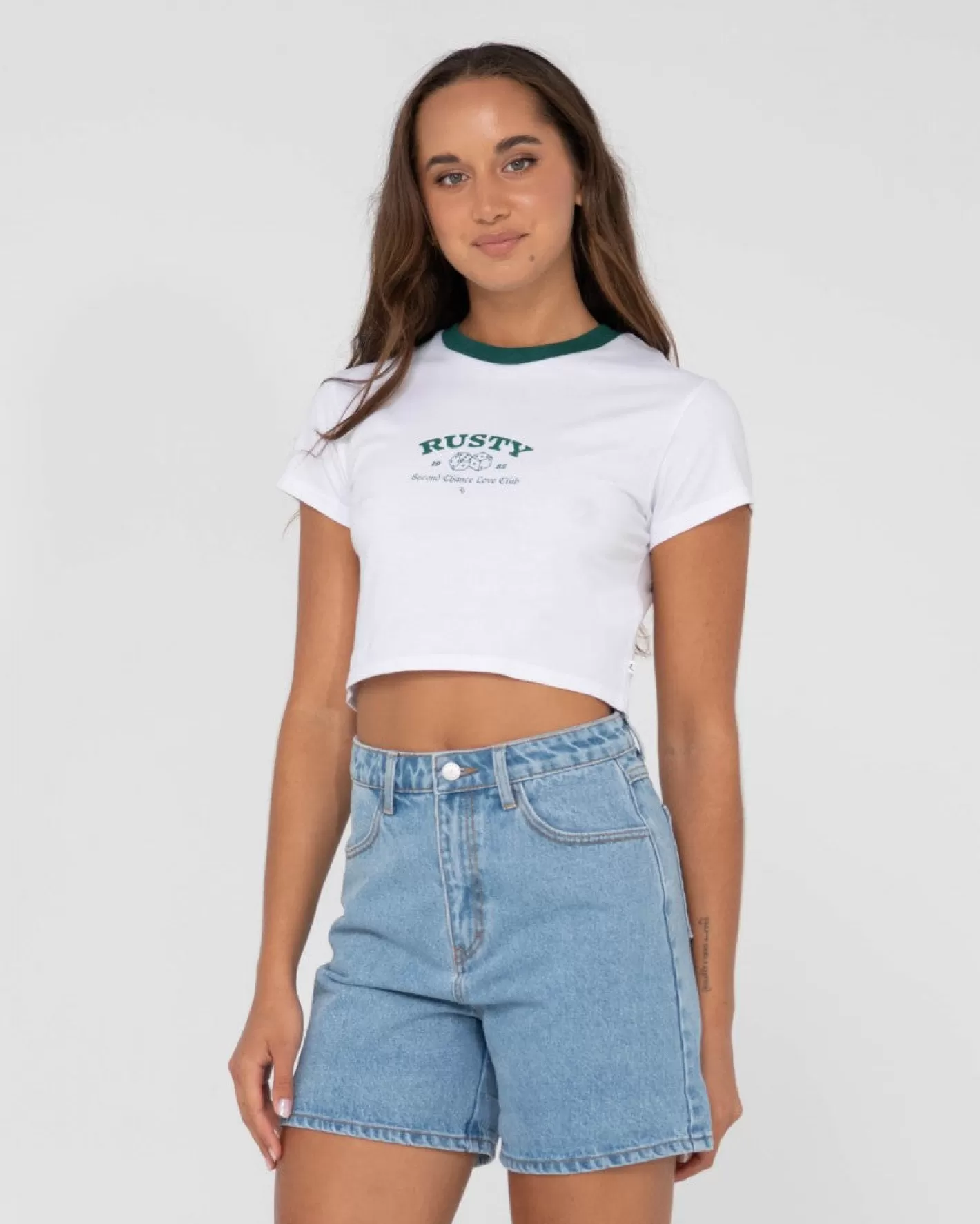 Mujer Rusty Camiseta Para Bebe Con Grafico De Manga Corta Second Chance