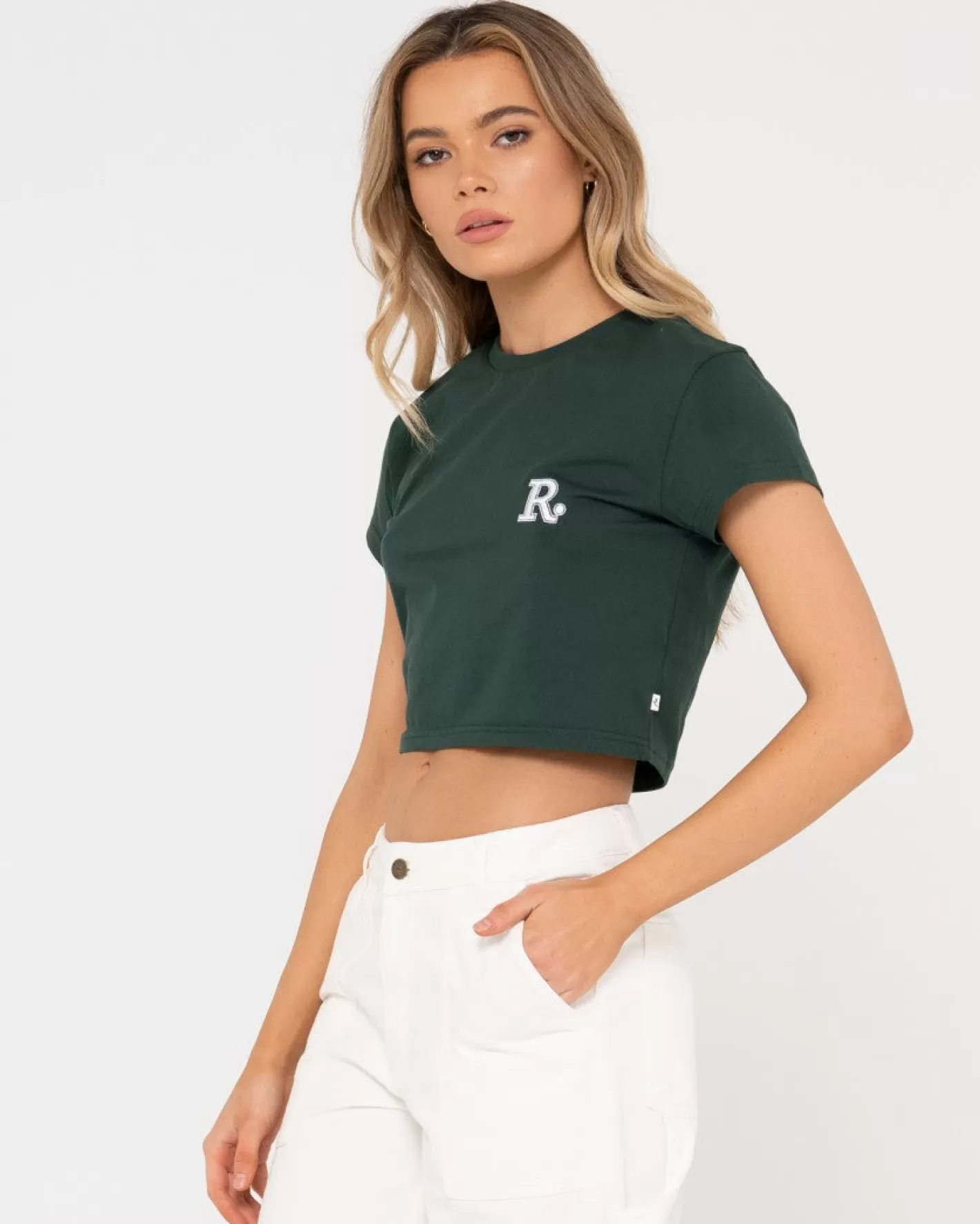 Mujer Rusty Camiseta Para Bebe De Manga Corta Line
