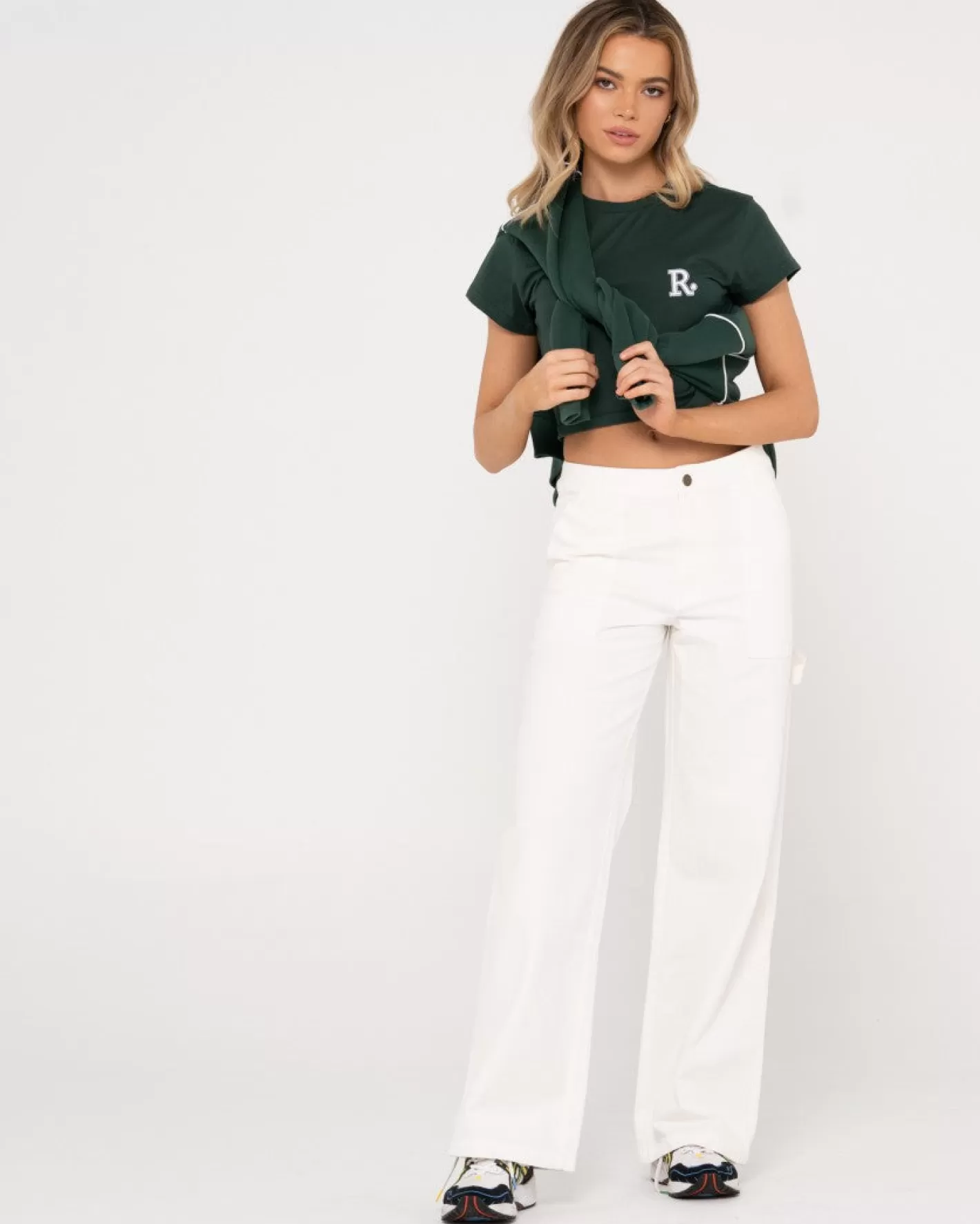 Mujer Rusty Camiseta Para Bebe De Manga Corta Line