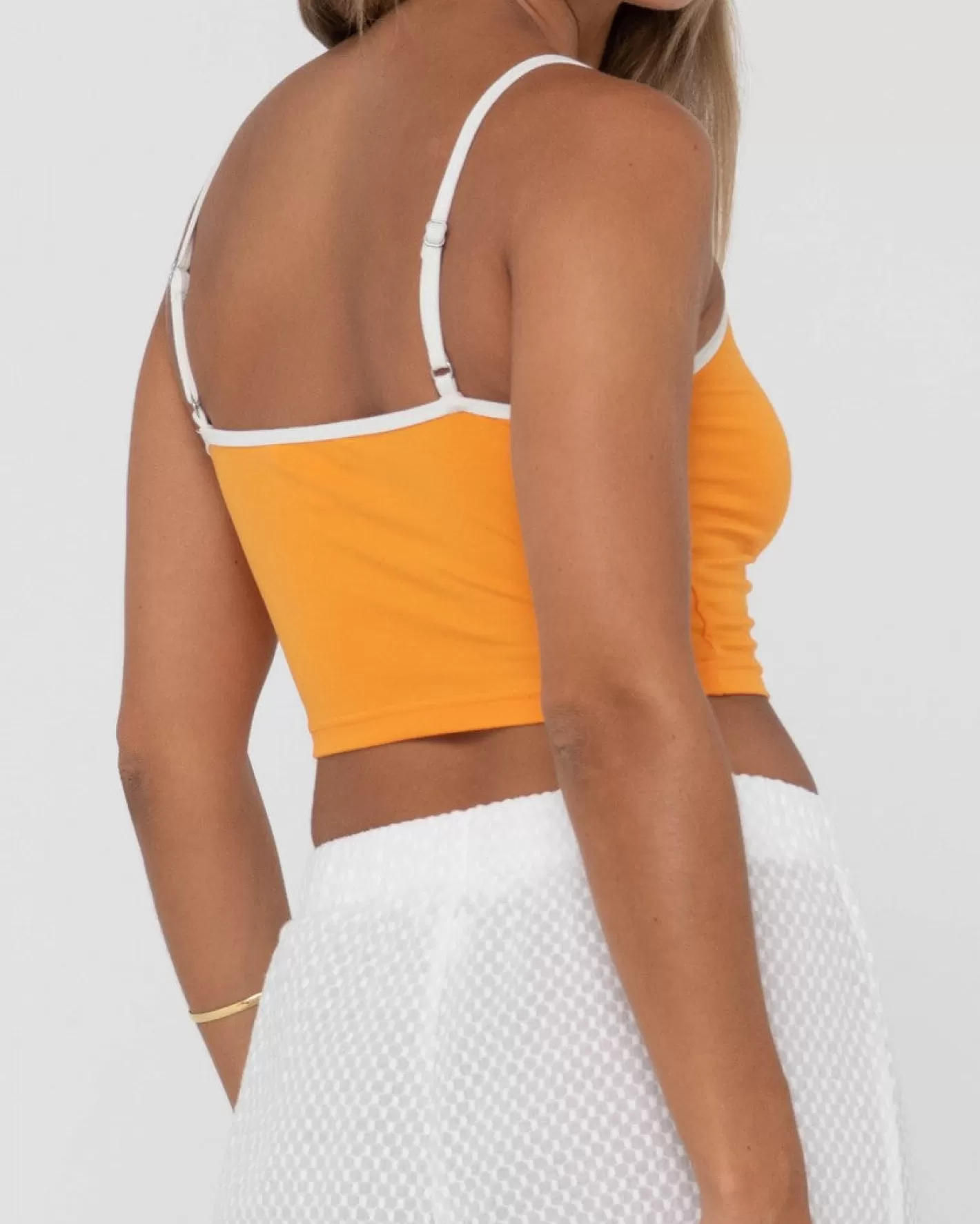 Mujer Rusty Camiseta Sin Mangas Corta En Contraste Charlie Retro