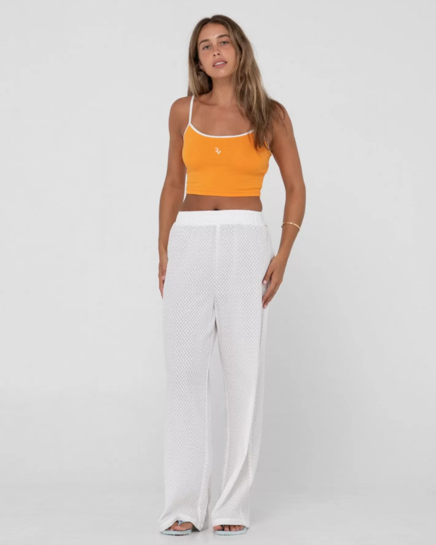 Mujer Rusty Camiseta Sin Mangas Corta En Contraste Charlie Retro
