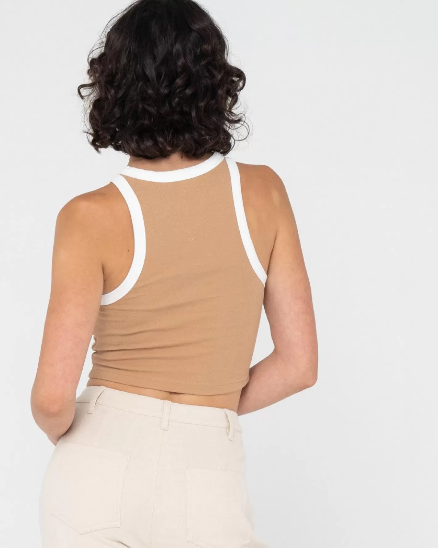Mujer Rusty Camiseta Sin Mangas Corta En Contraste Everywhere