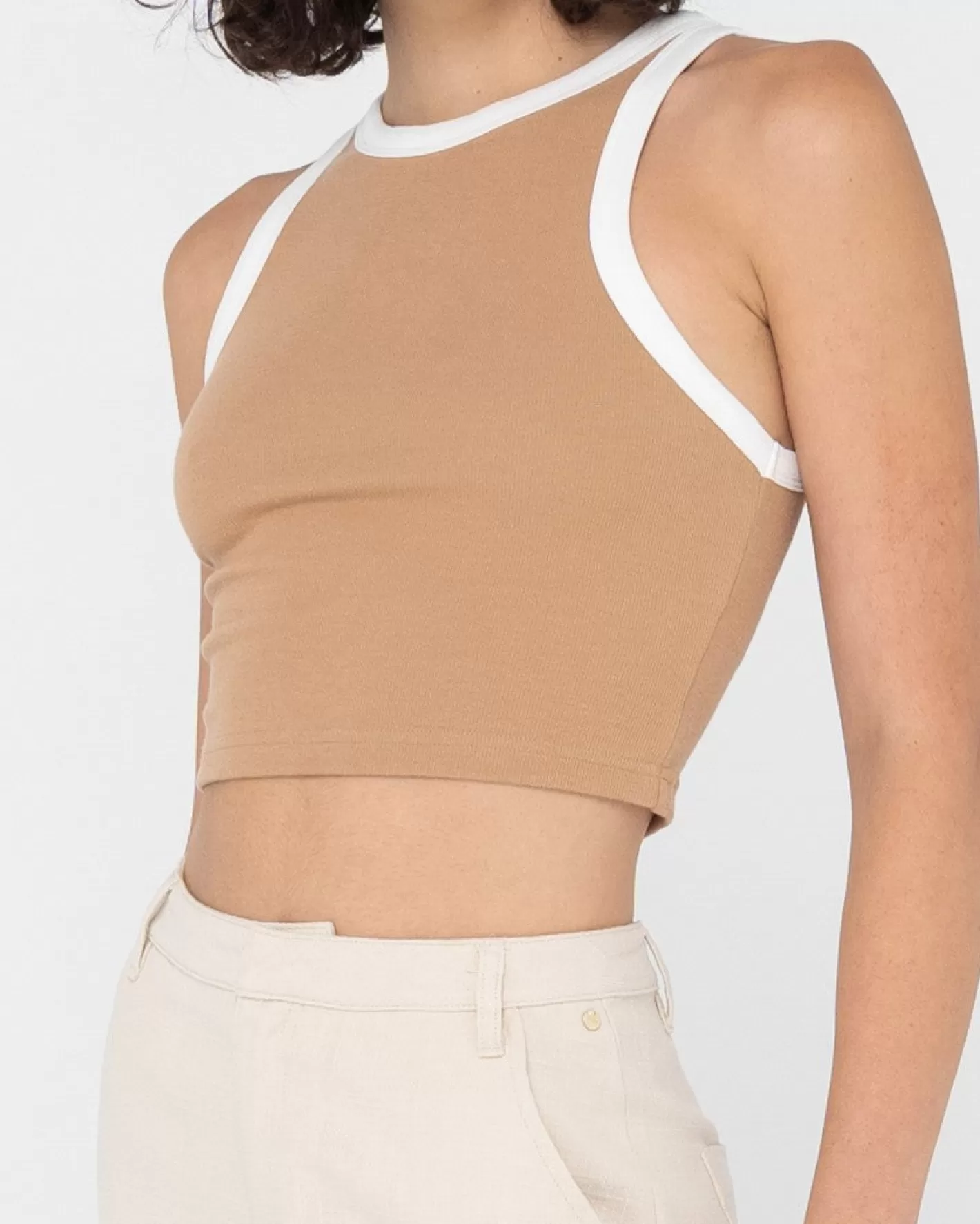 Mujer Rusty Camiseta Sin Mangas Corta En Contraste Everywhere