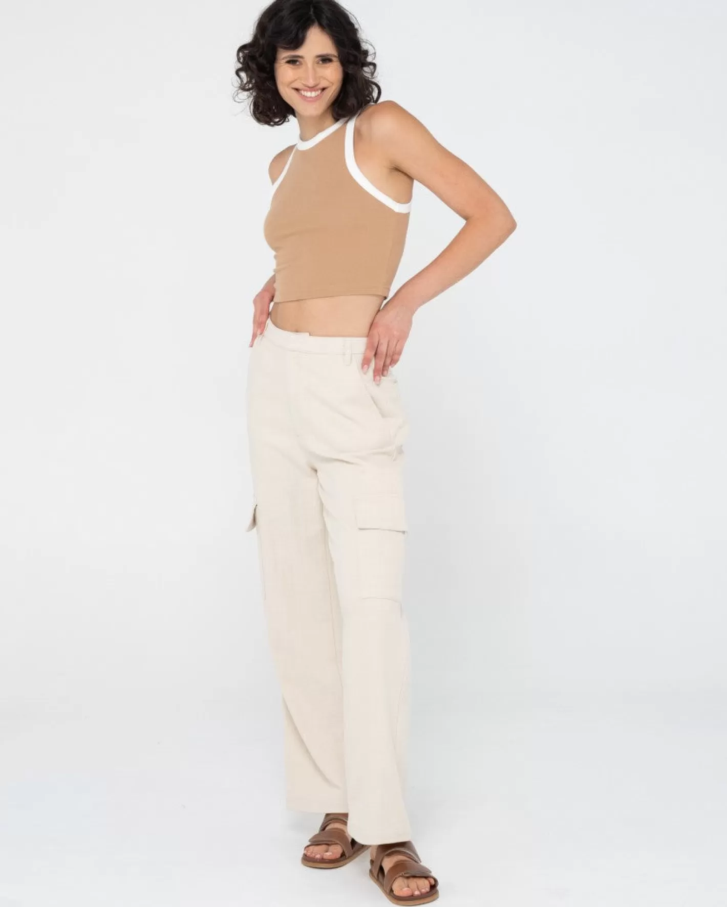 Mujer Rusty Camiseta Sin Mangas Corta En Contraste Everywhere