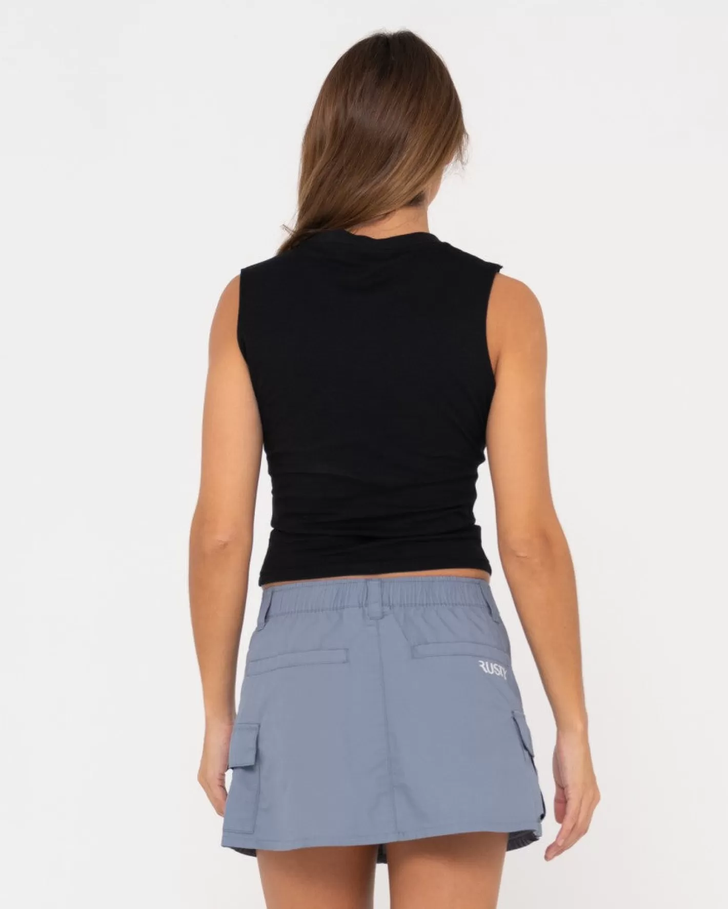 Mujer Rusty Camiseta Sin Mangas De Corte Slim Con Grafico Greetings