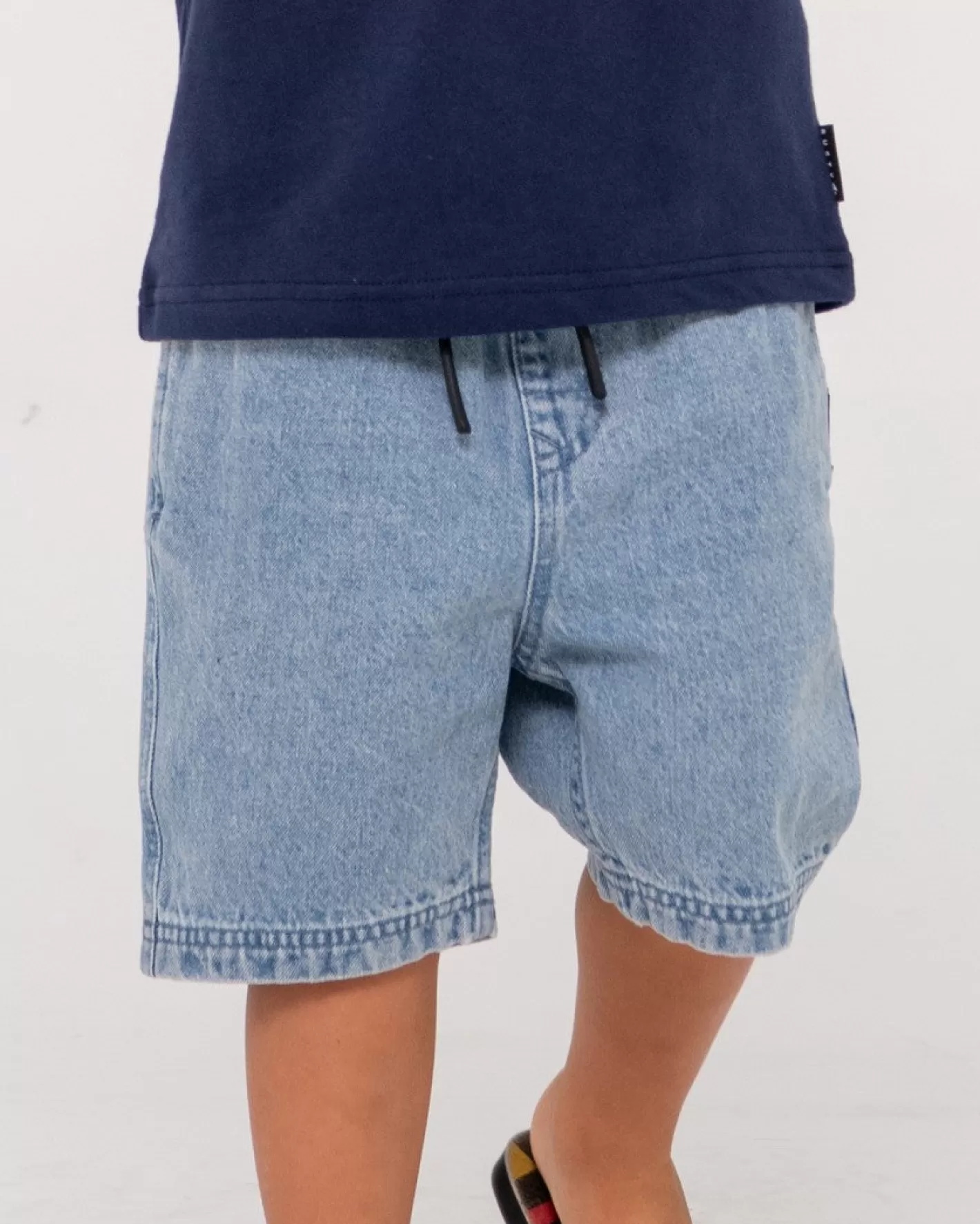 Niños Rusty Carpeta Manila Short Corto Elastico Denim