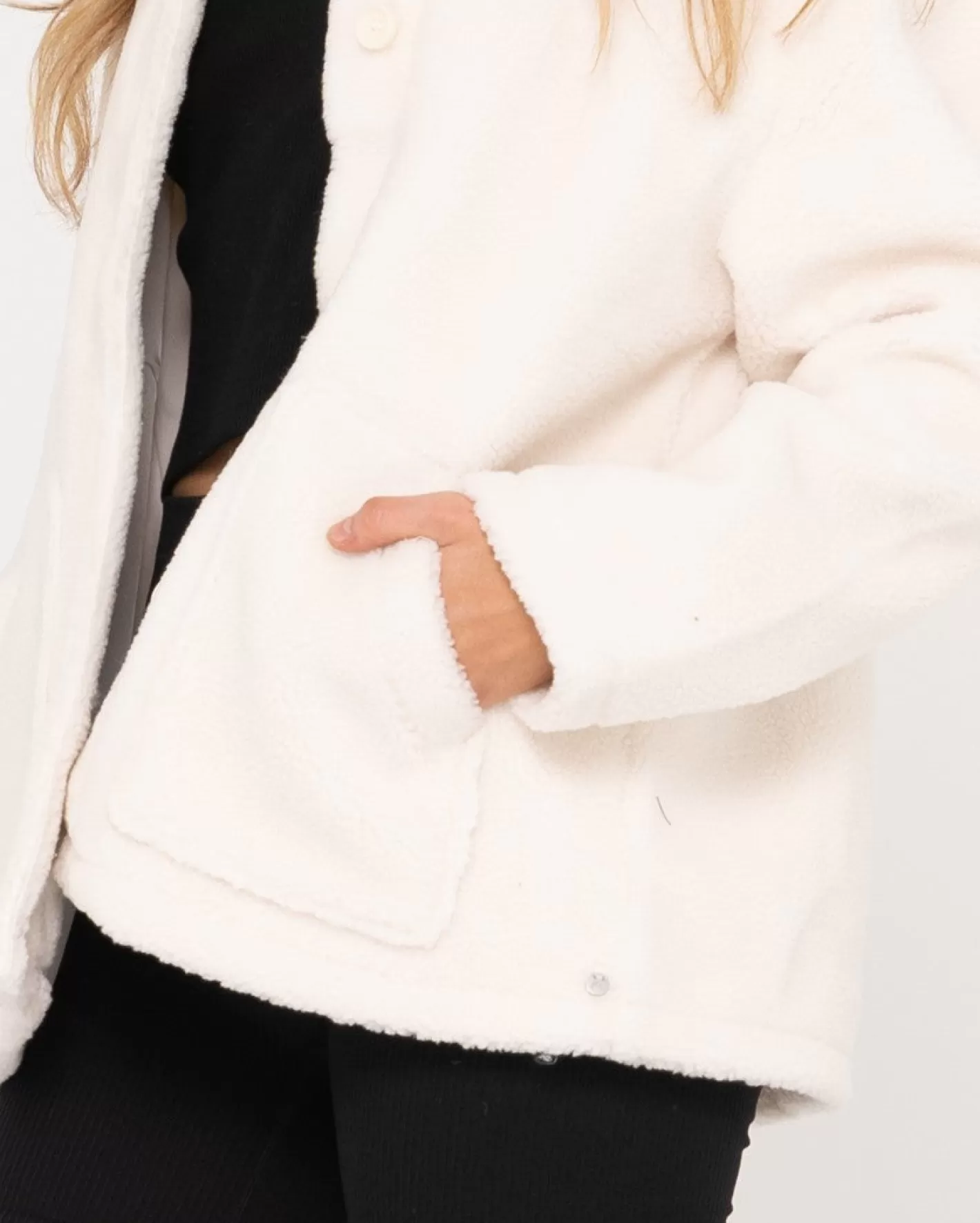 Mujer Rusty Chaqueta Con Botones Color Avellana