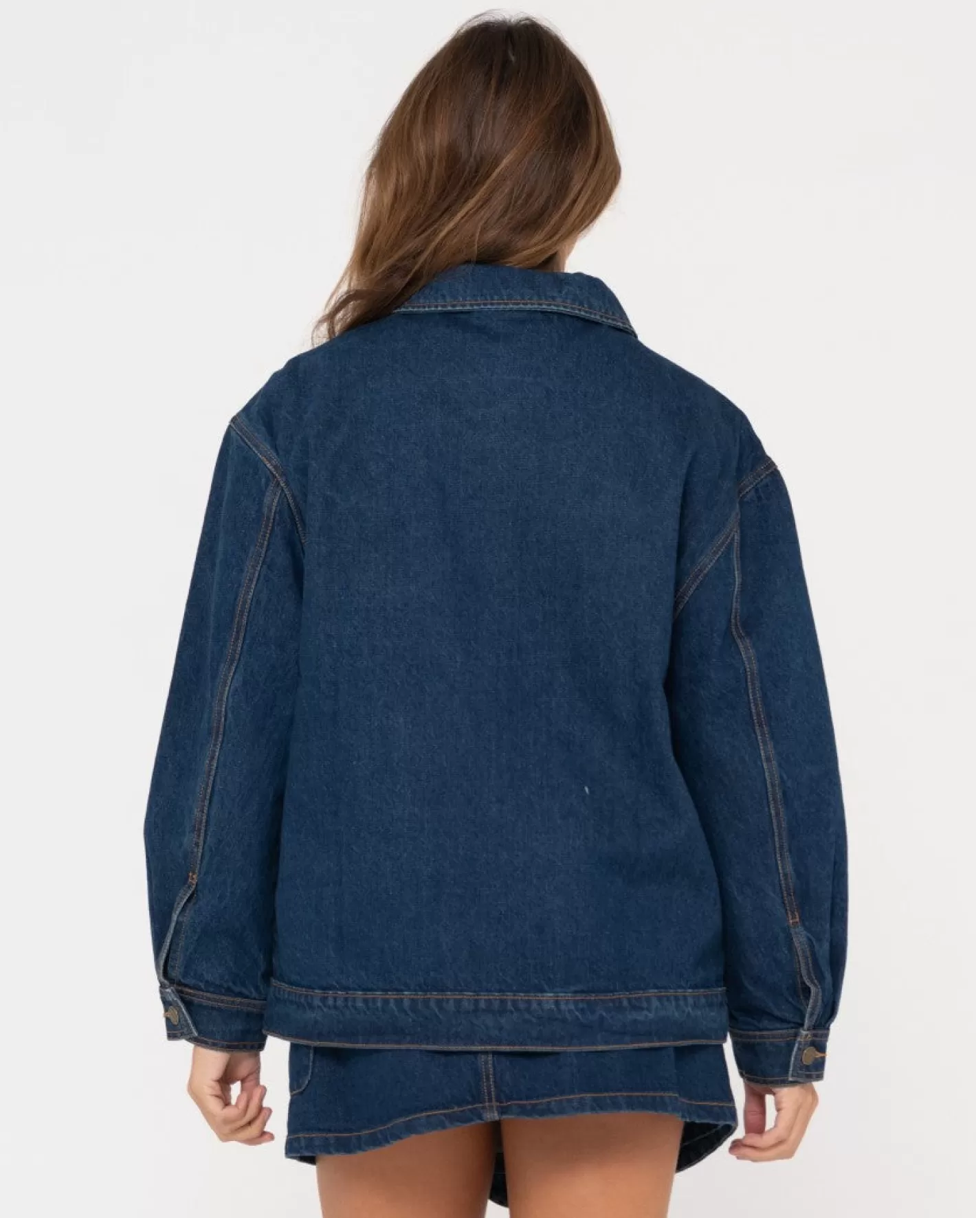 Mujer Rusty Chaqueta Vaquera Extragrande Con Cremallera Ryley