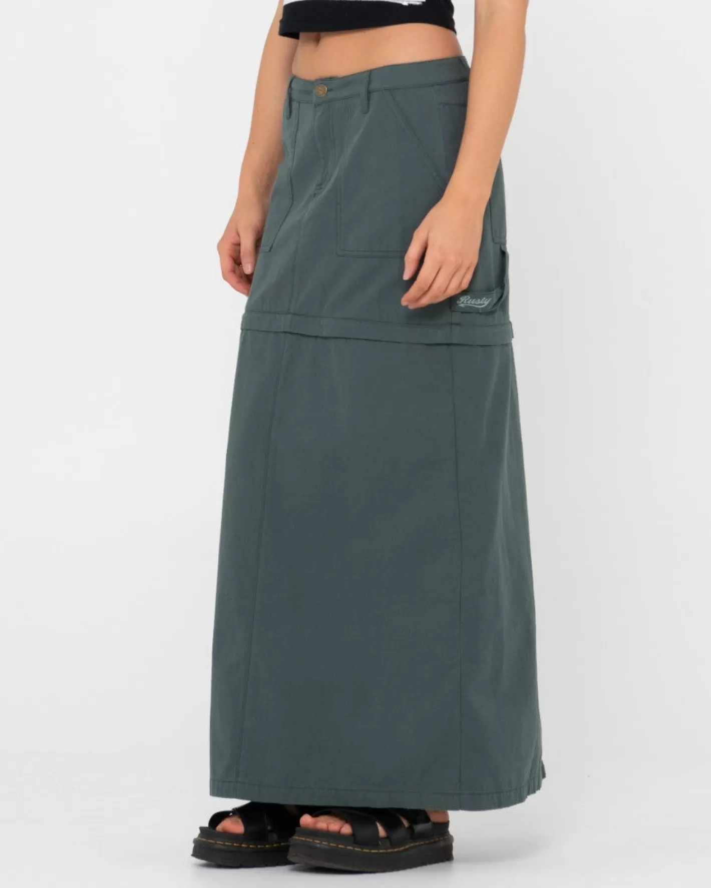 Mujer Rusty Falda Larga Billie De Talle Bajo, Antidesgarro Y Con Cremallera