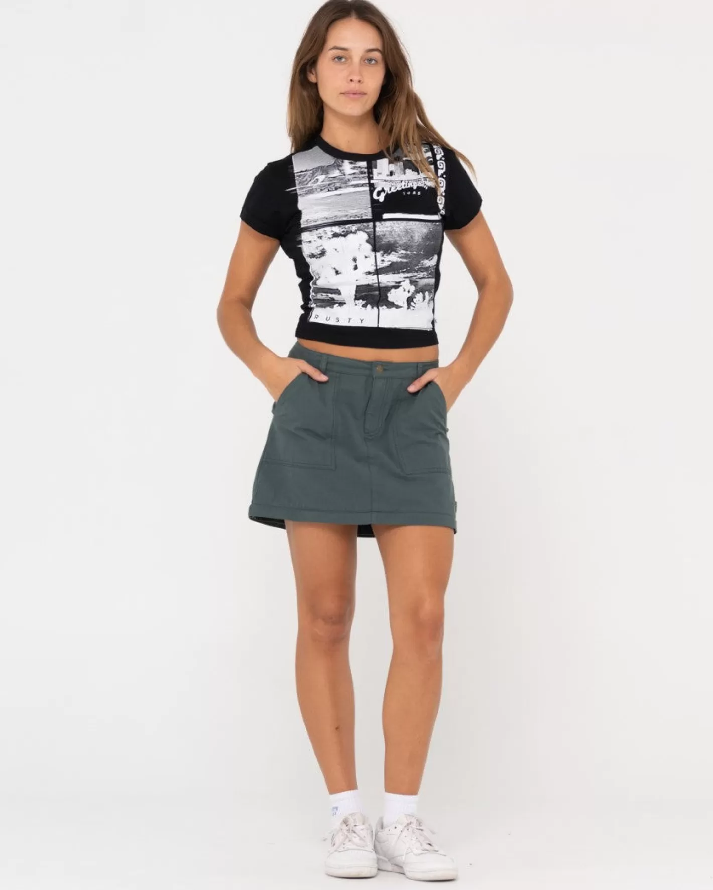 Mujer Rusty Falda Larga Billie De Talle Bajo, Antidesgarro Y Con Cremallera