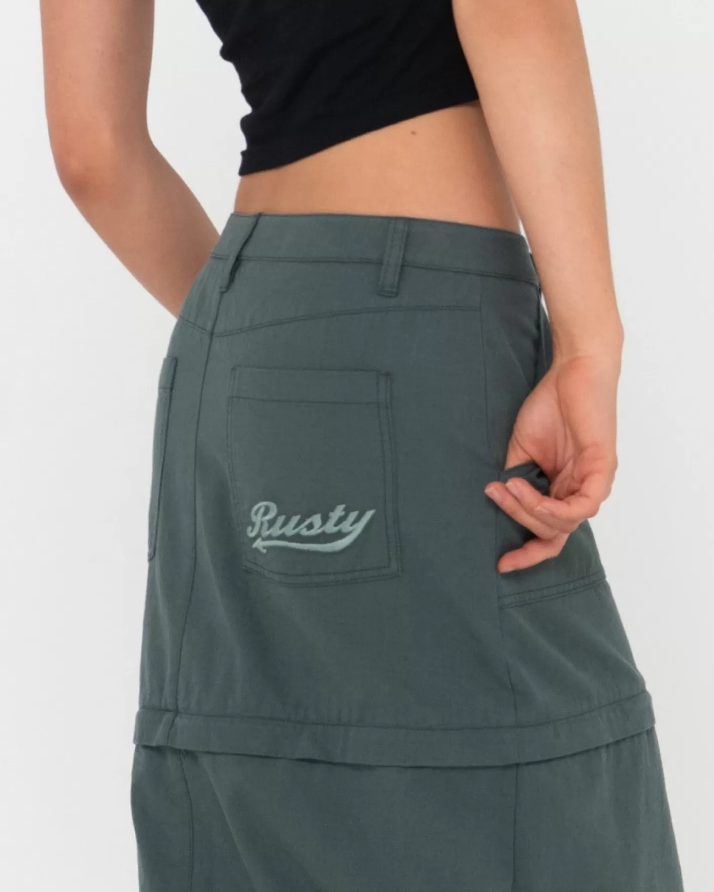 Mujer Rusty Falda Larga Billie De Talle Bajo, Antidesgarro Y Con Cremallera