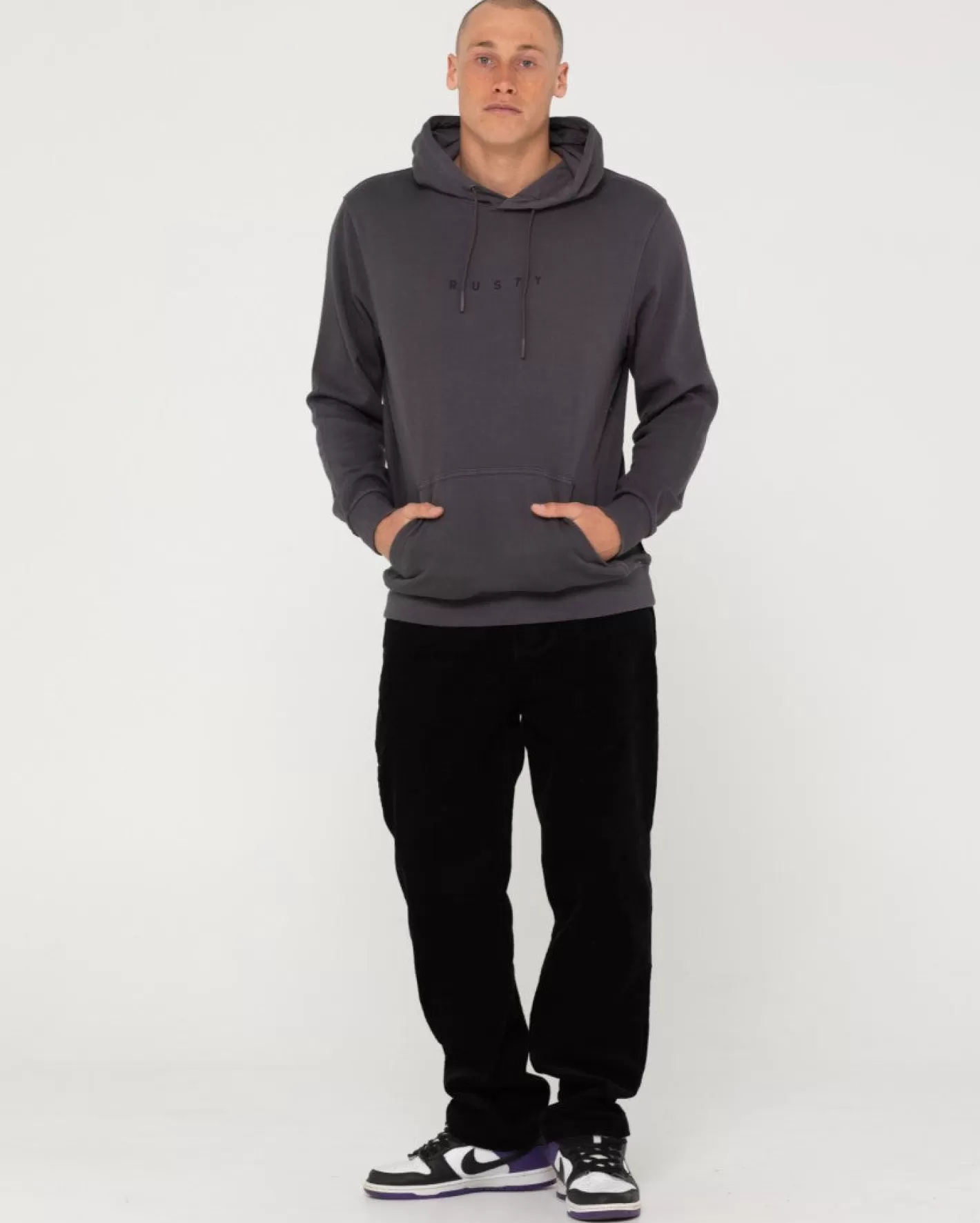 Hombre Rusty Forro Polar Con Capucha De Corte Especial