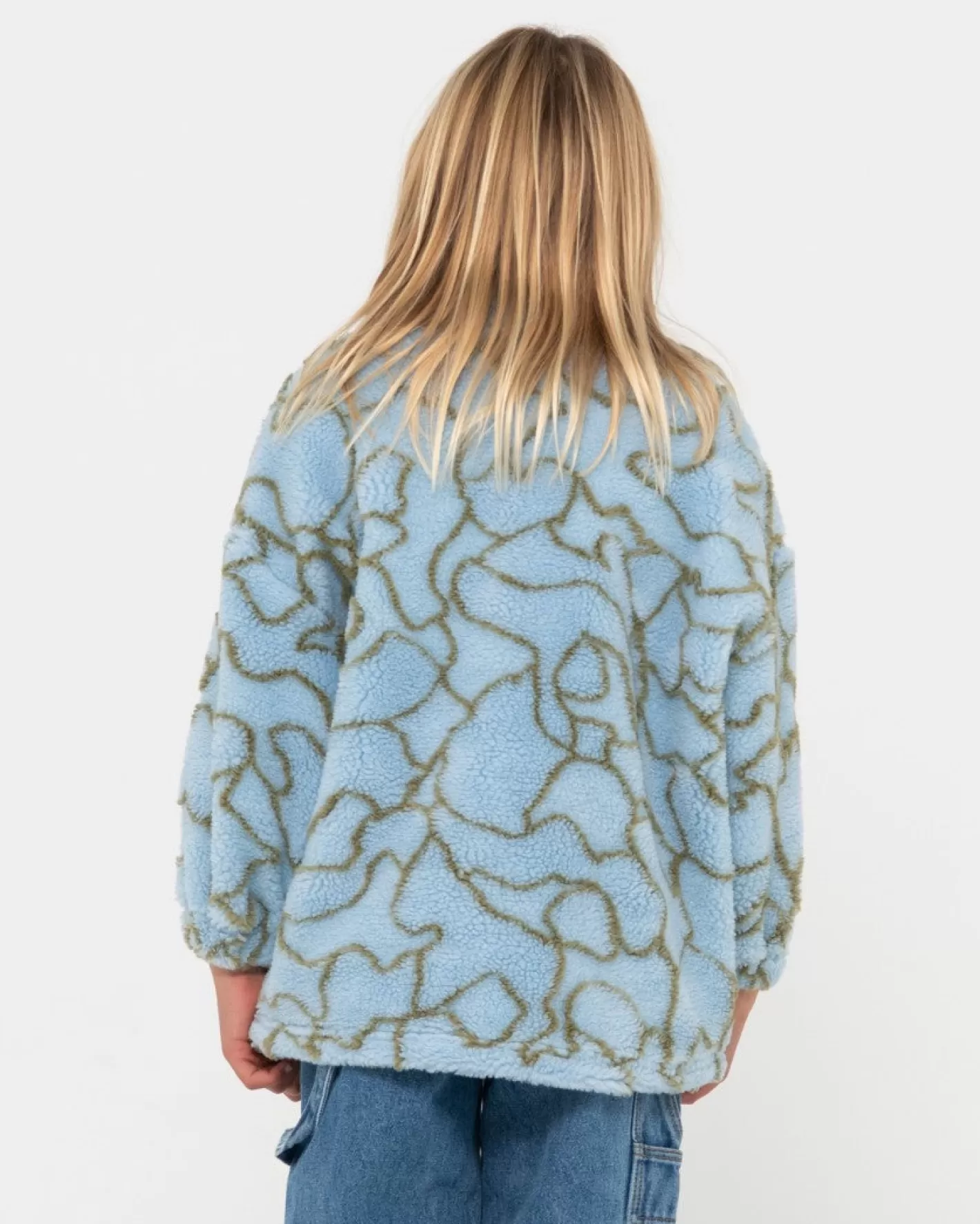 Niños Rusty Forro Polar Sherpa Con Cremallera Low Tides Para Nina