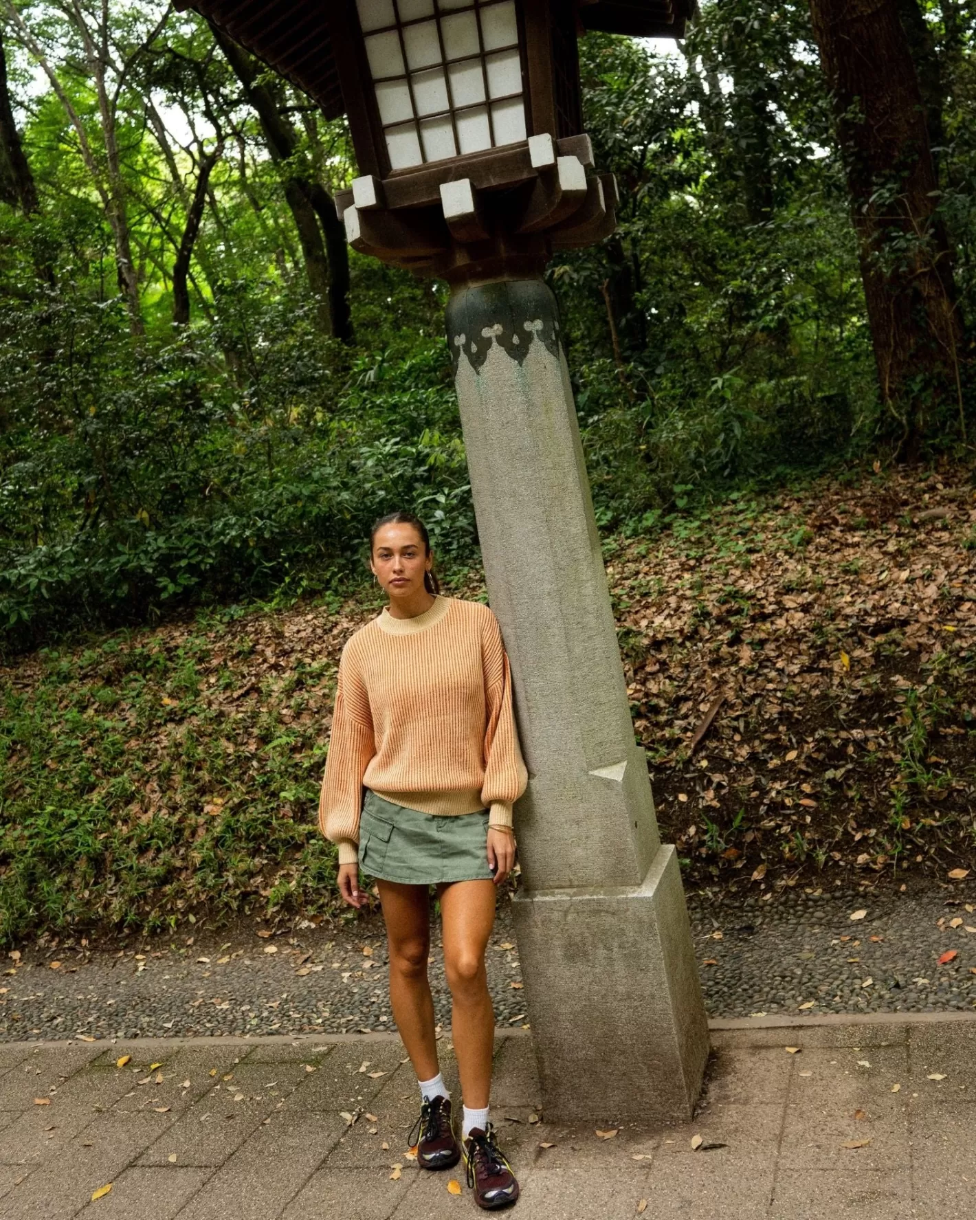 Mujer Rusty Jersey De Punto Con Cuello Simulado Y Ajuste Relajado De Ora