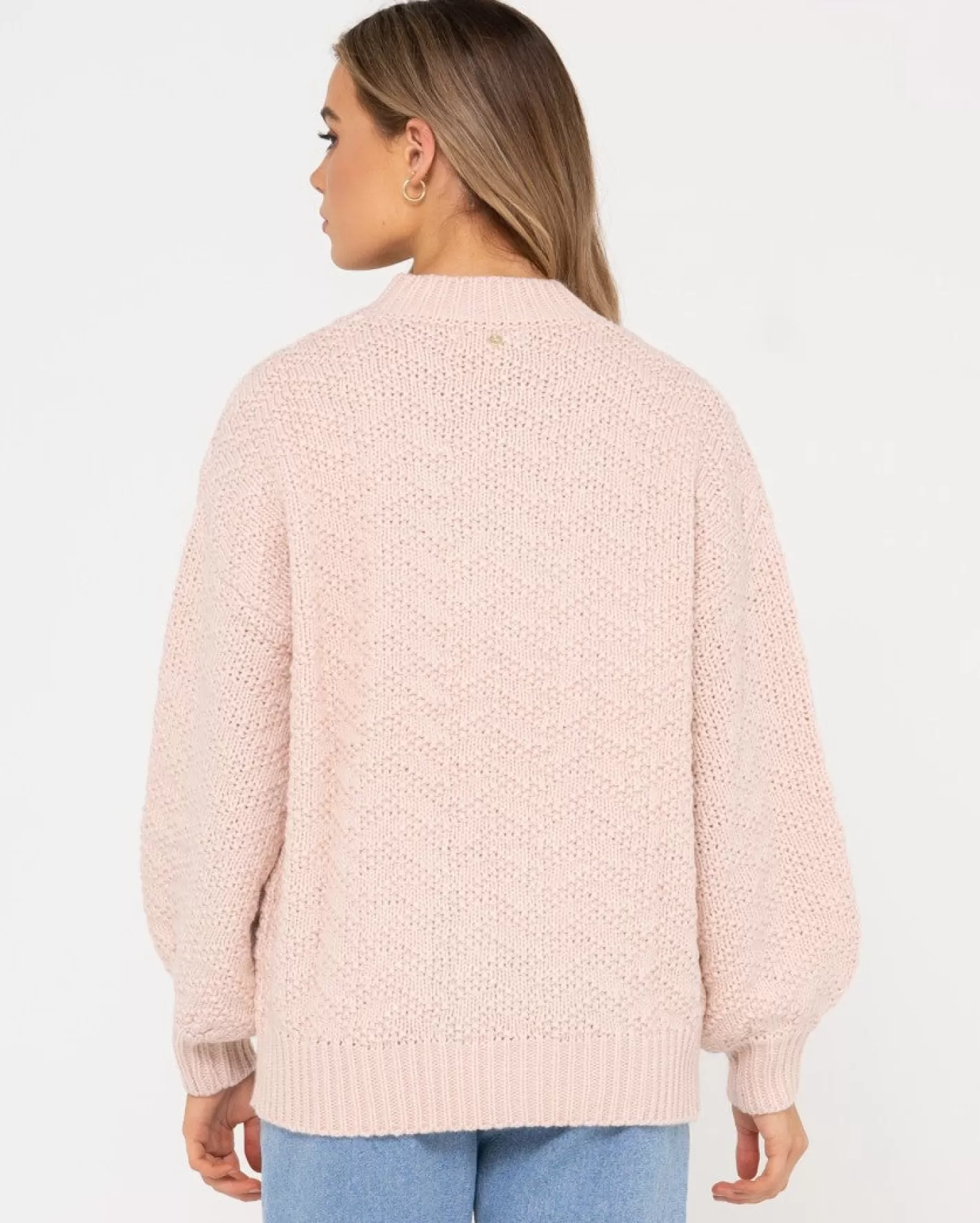 Mujer Rusty Jersey De Punto Grueso Y Relajado Con Cuello Redondo De Loulou