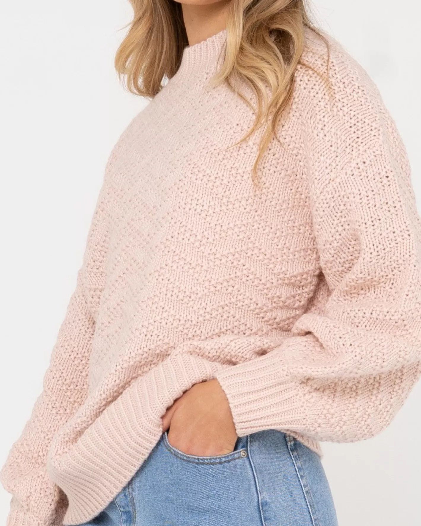 Mujer Rusty Jersey De Punto Grueso Y Relajado Con Cuello Redondo De Loulou