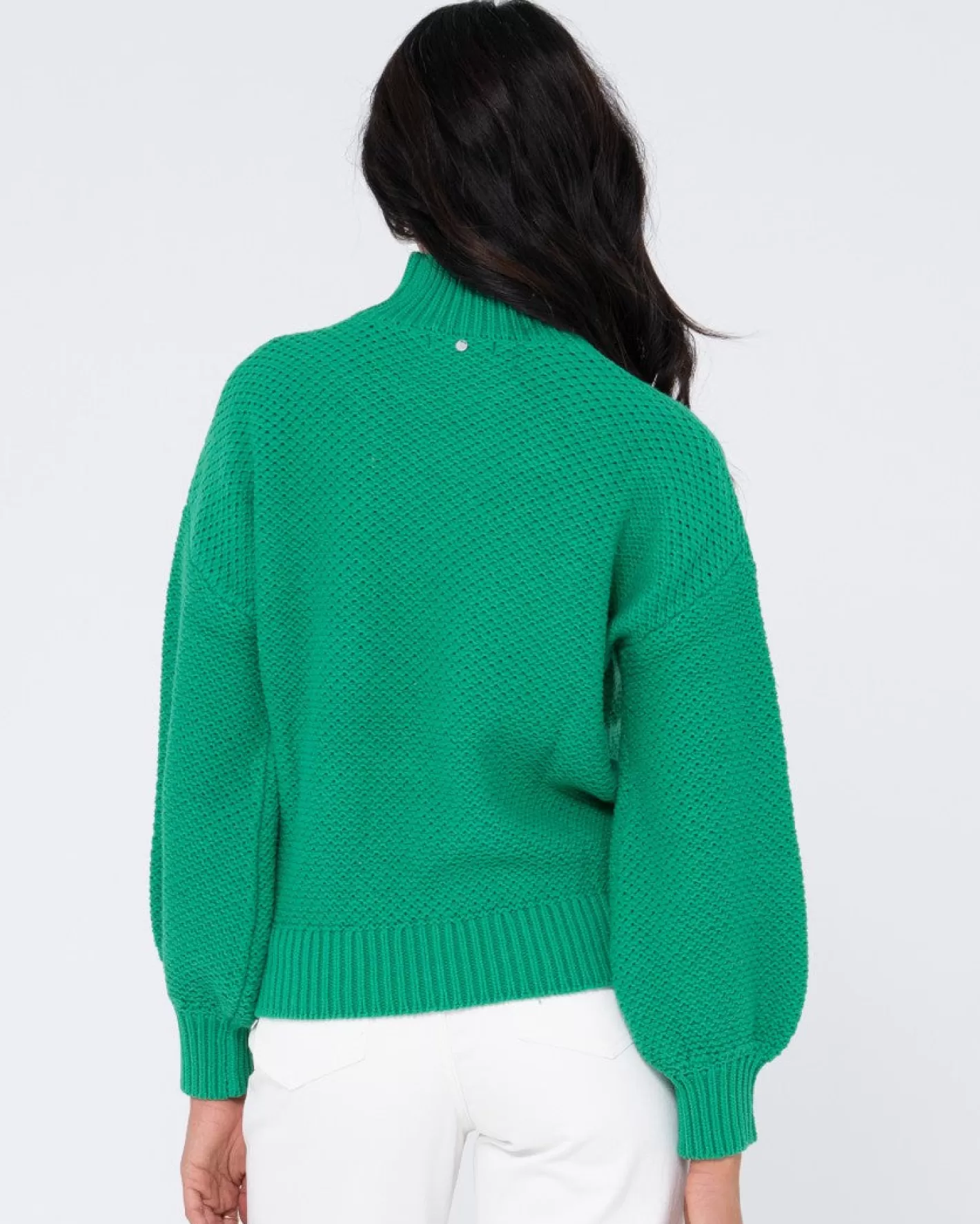 Mujer Rusty Jersey De Punto Grueso Y Relajado Con Cuello Simulado Marlow