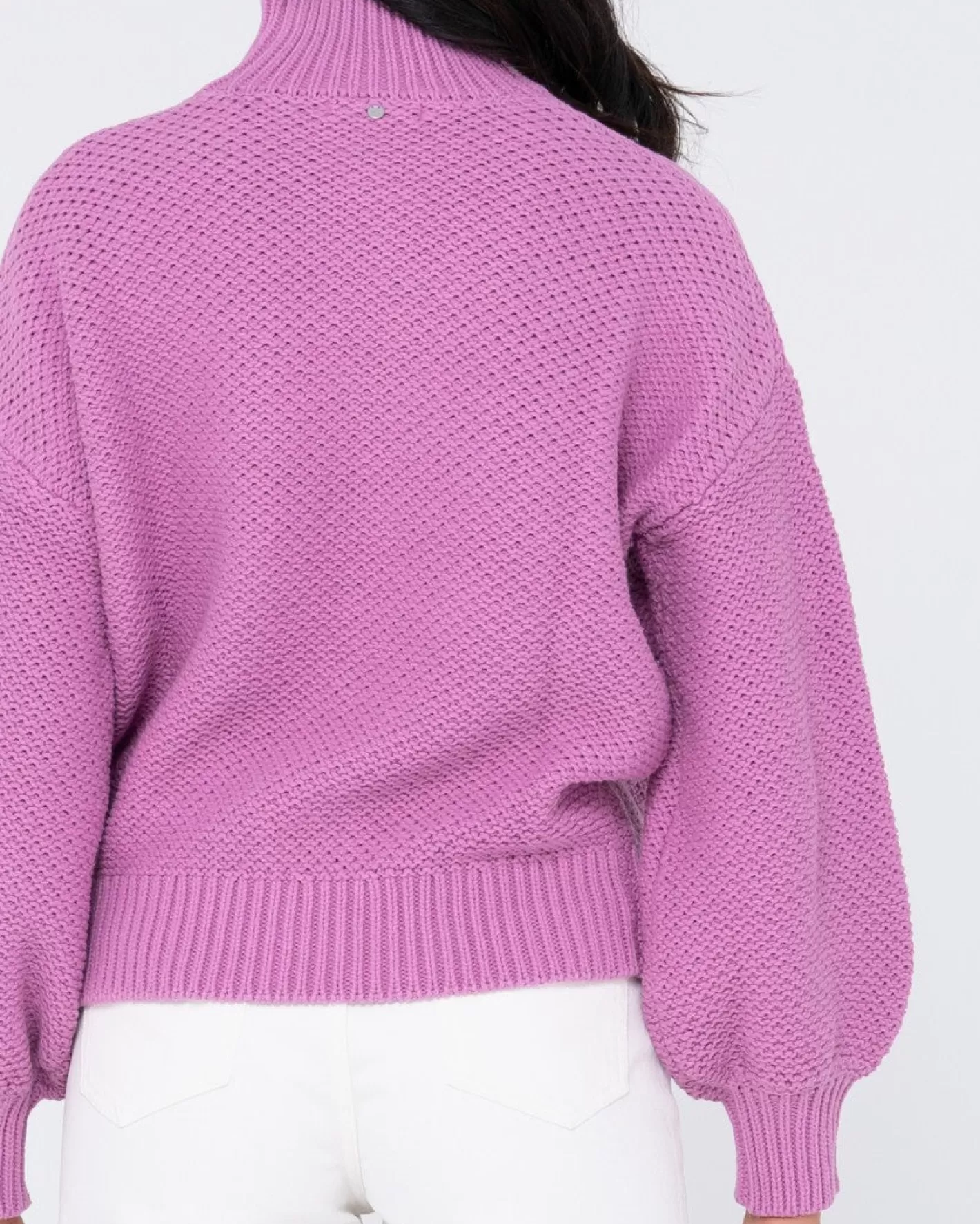Mujer Rusty Jersey De Punto Grueso Y Relajado Con Cuello Simulado Marlow