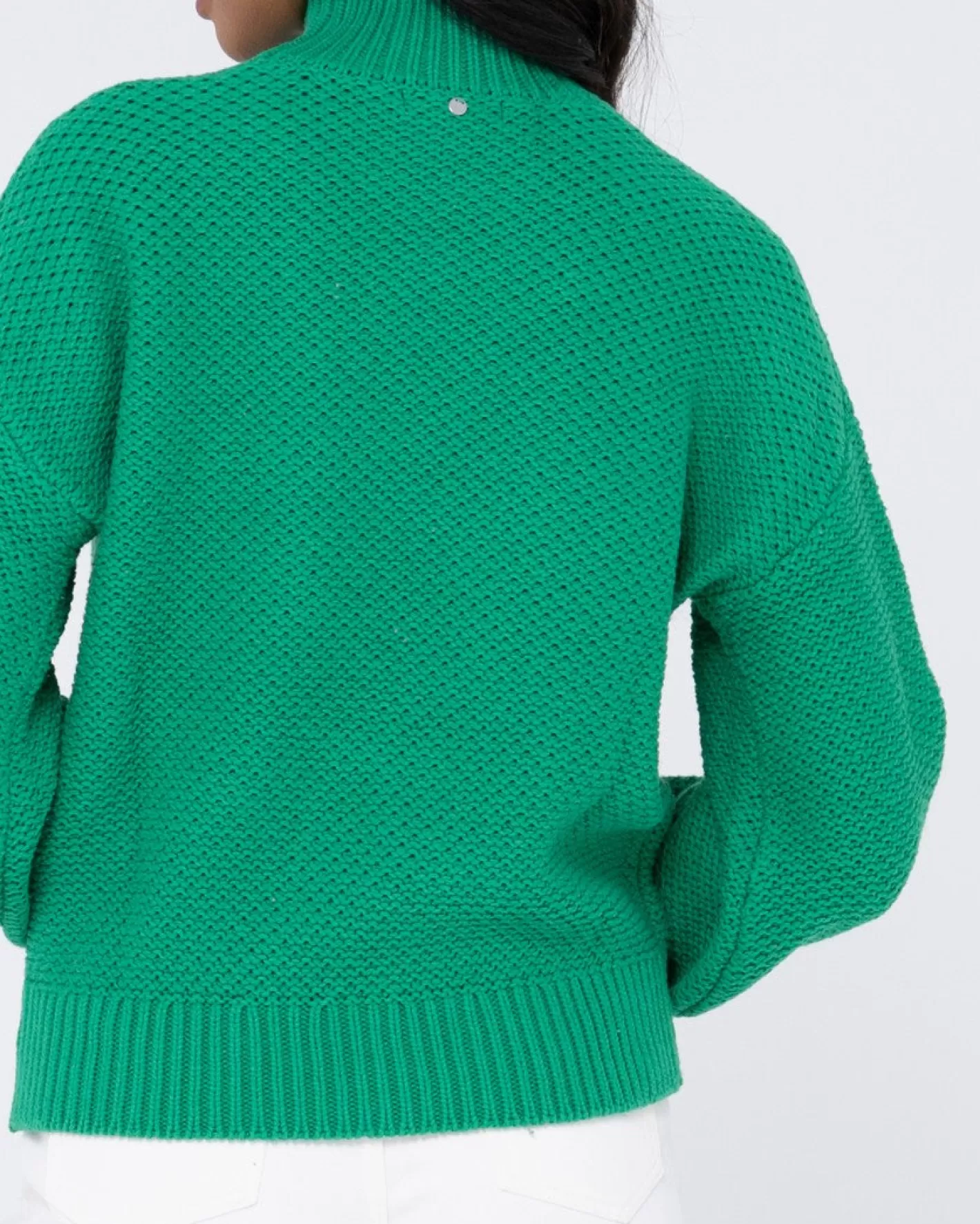 Mujer Rusty Jersey De Punto Grueso Y Relajado Con Cuello Simulado Marlow