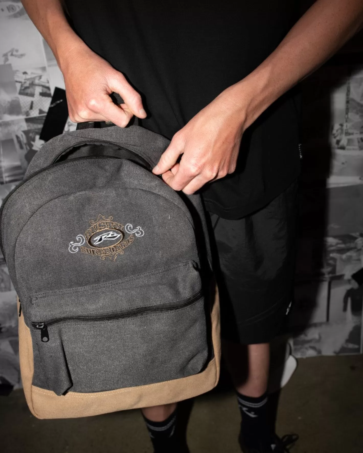 Hombre Rusty Mochila De Cordon Con Bordado Frenzy