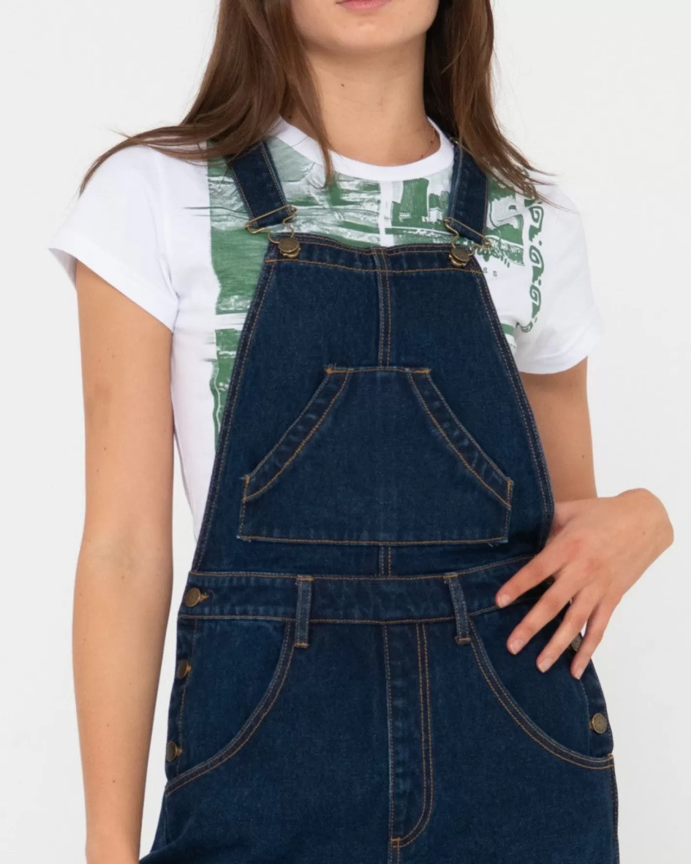 Mujer Rusty Mono Tipo Cargo De Mezclilla Dax