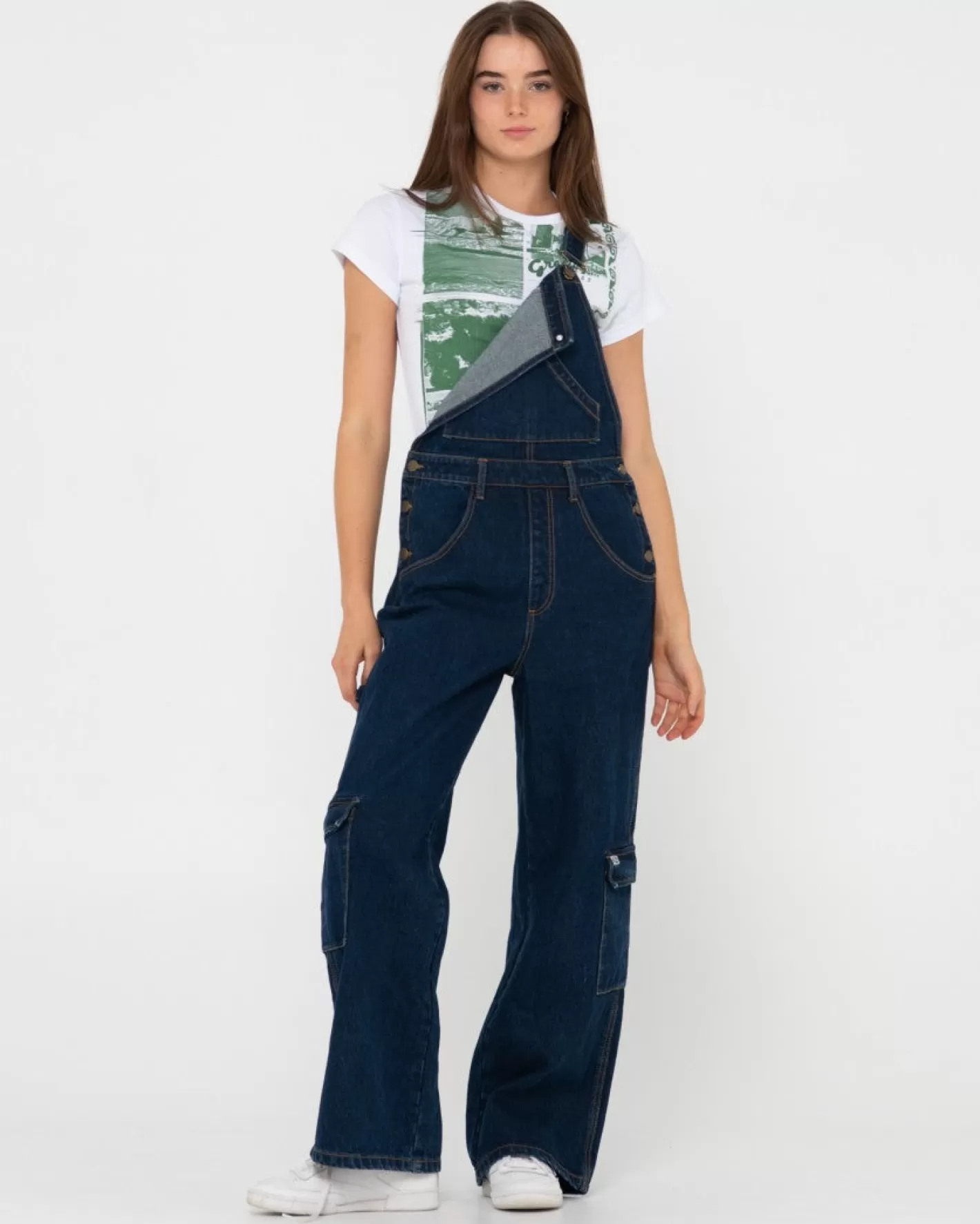 Mujer Rusty Mono Tipo Cargo De Mezclilla Dax