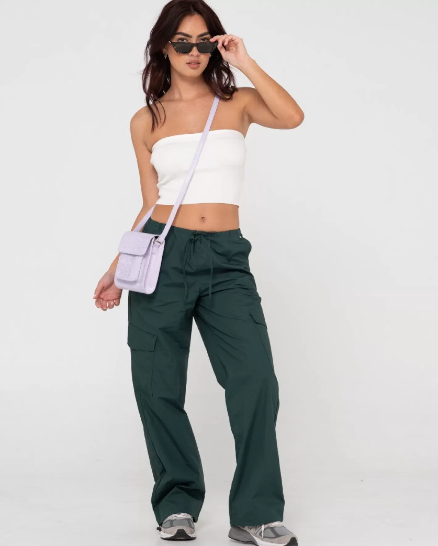 Mujer Rusty Pantalon Cargo Milly De Talle Bajo Y Corte Holgado