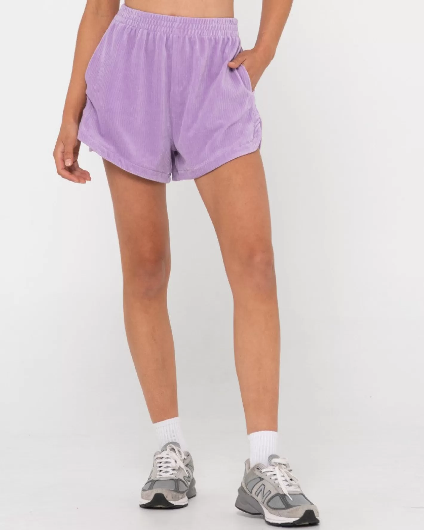 Mujer Rusty Pantalon Corto Bronte De Pana De Talle Alto
