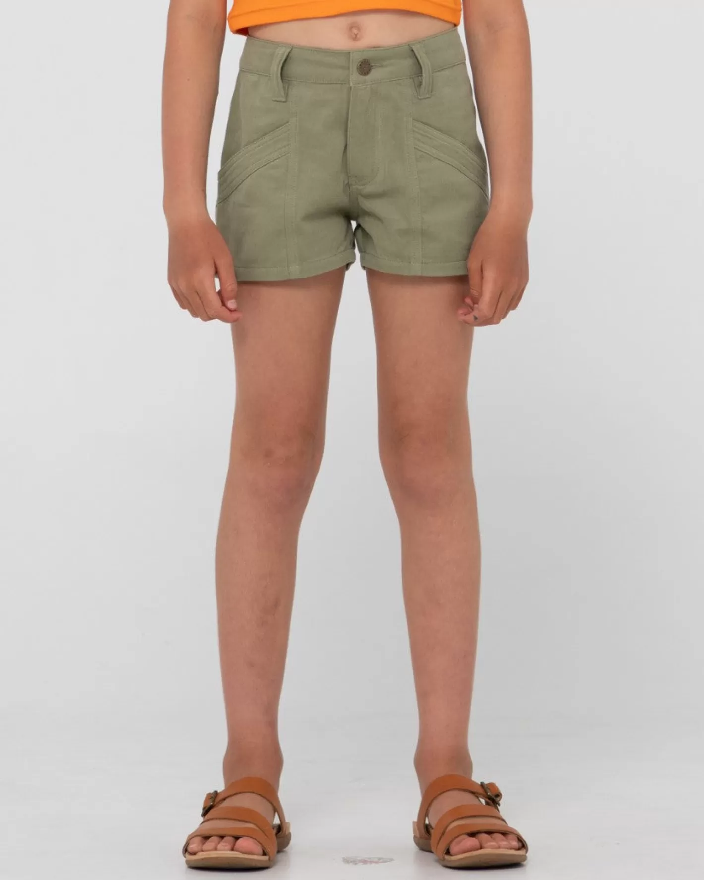 Niños Rusty Pantalon Corto Carpenter De Talle Medio Para Nina De New Look
