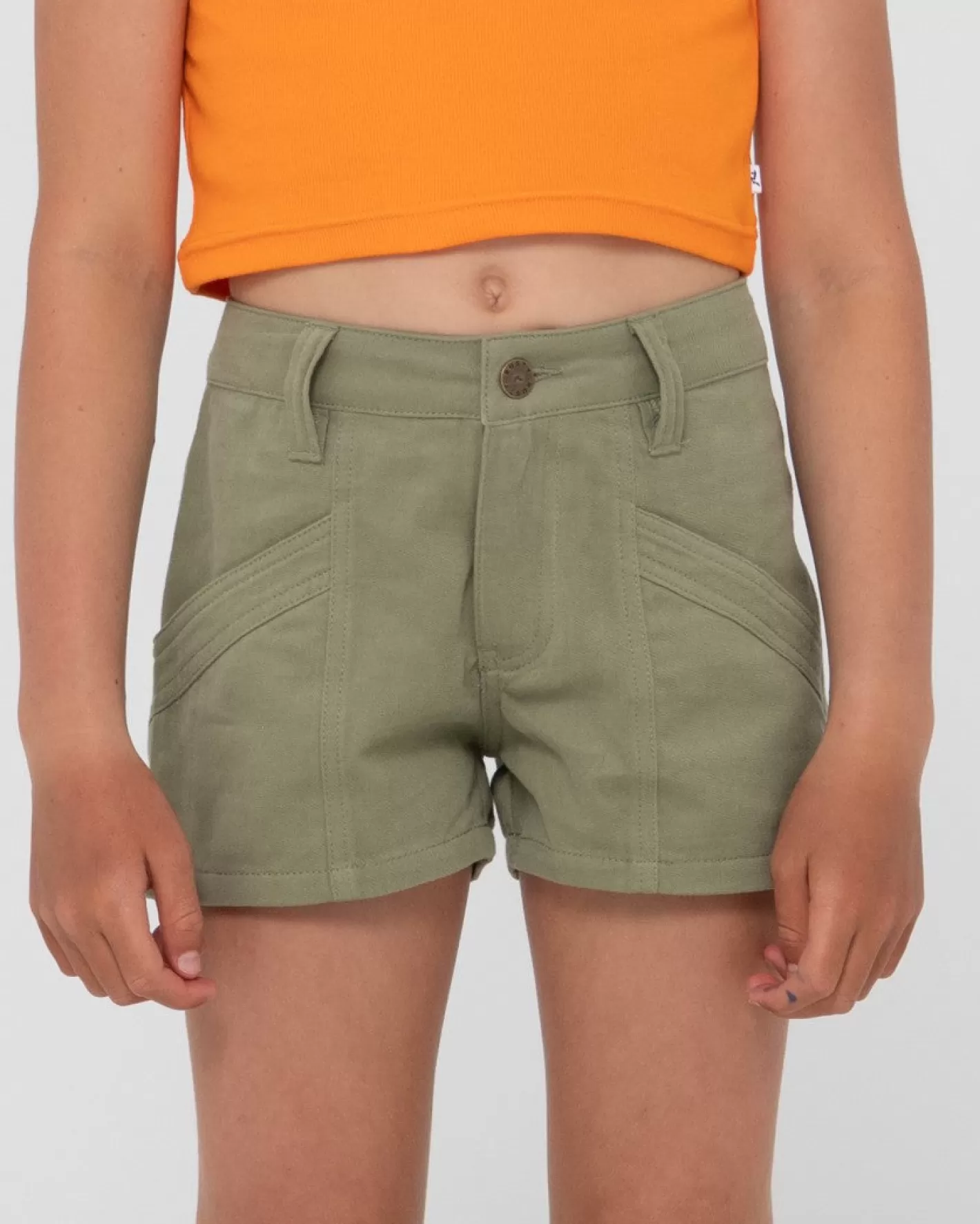 Niños Rusty Pantalon Corto Carpenter De Talle Medio Para Nina De New Look