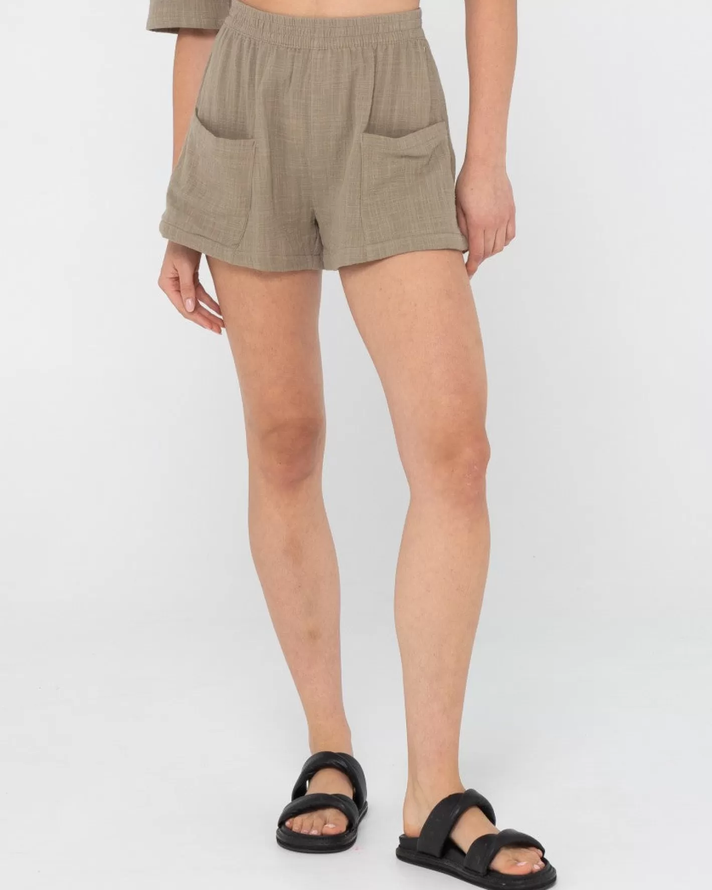 Mujer Rusty Pantalon Corto Con Cintura Elástica En Algun Lugar