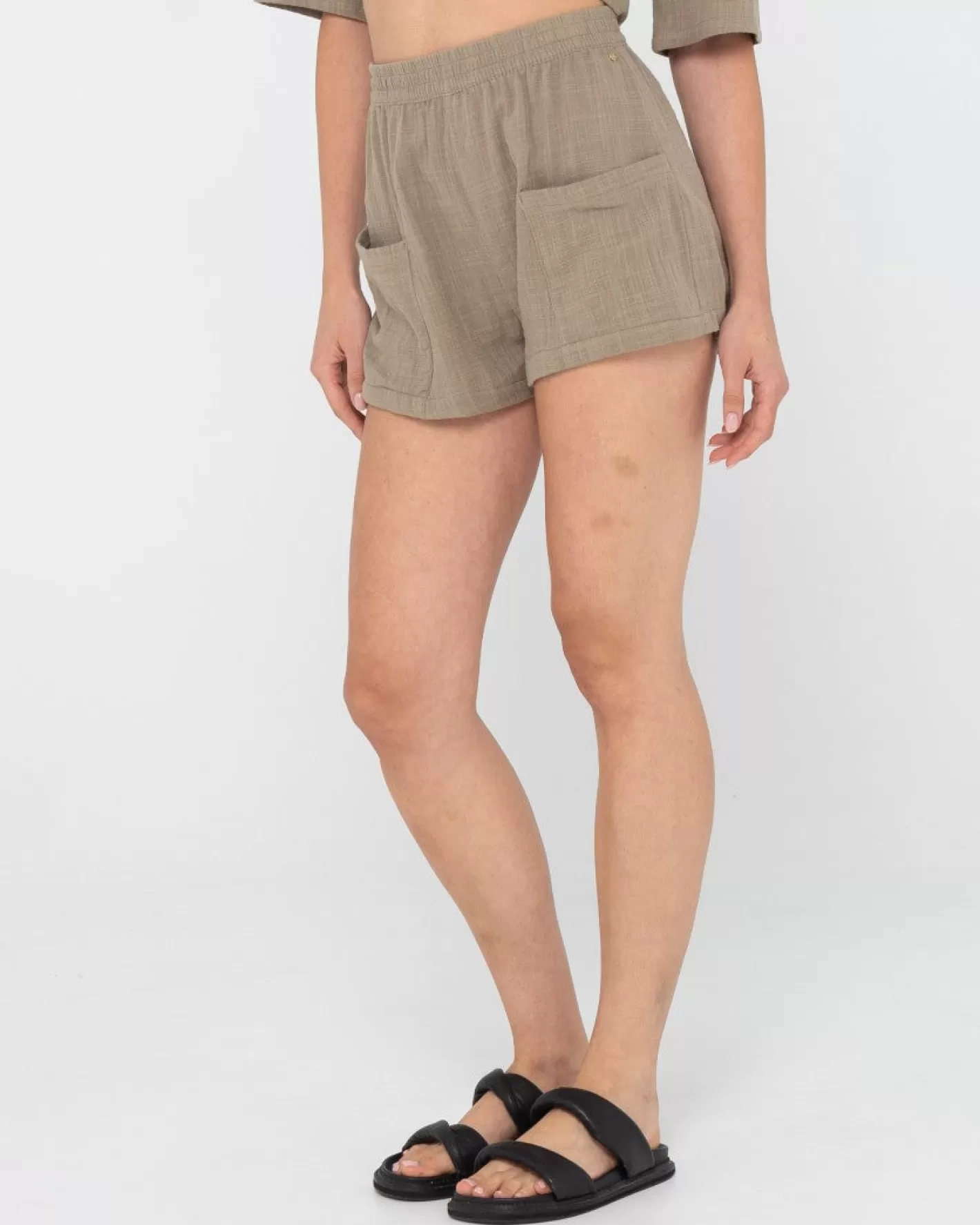 Mujer Rusty Pantalon Corto Con Cintura Elástica En Algun Lugar