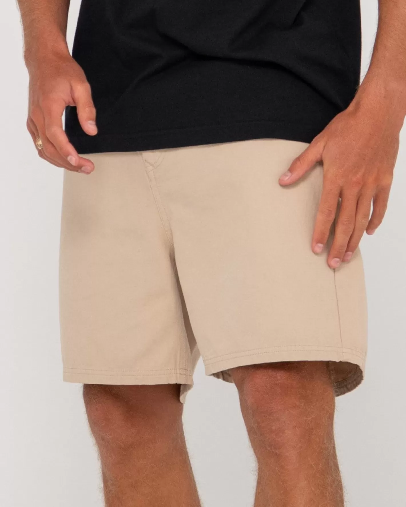 Hombre Rusty Pantalon Corto De 5 Bolsillos Con Lavado Vintage The Bruce