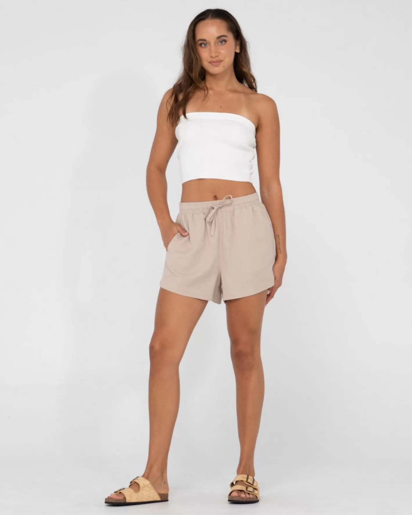 Mujer Rusty Pantalon Corto De Estar Por Casa Alannah Relaxed Fit