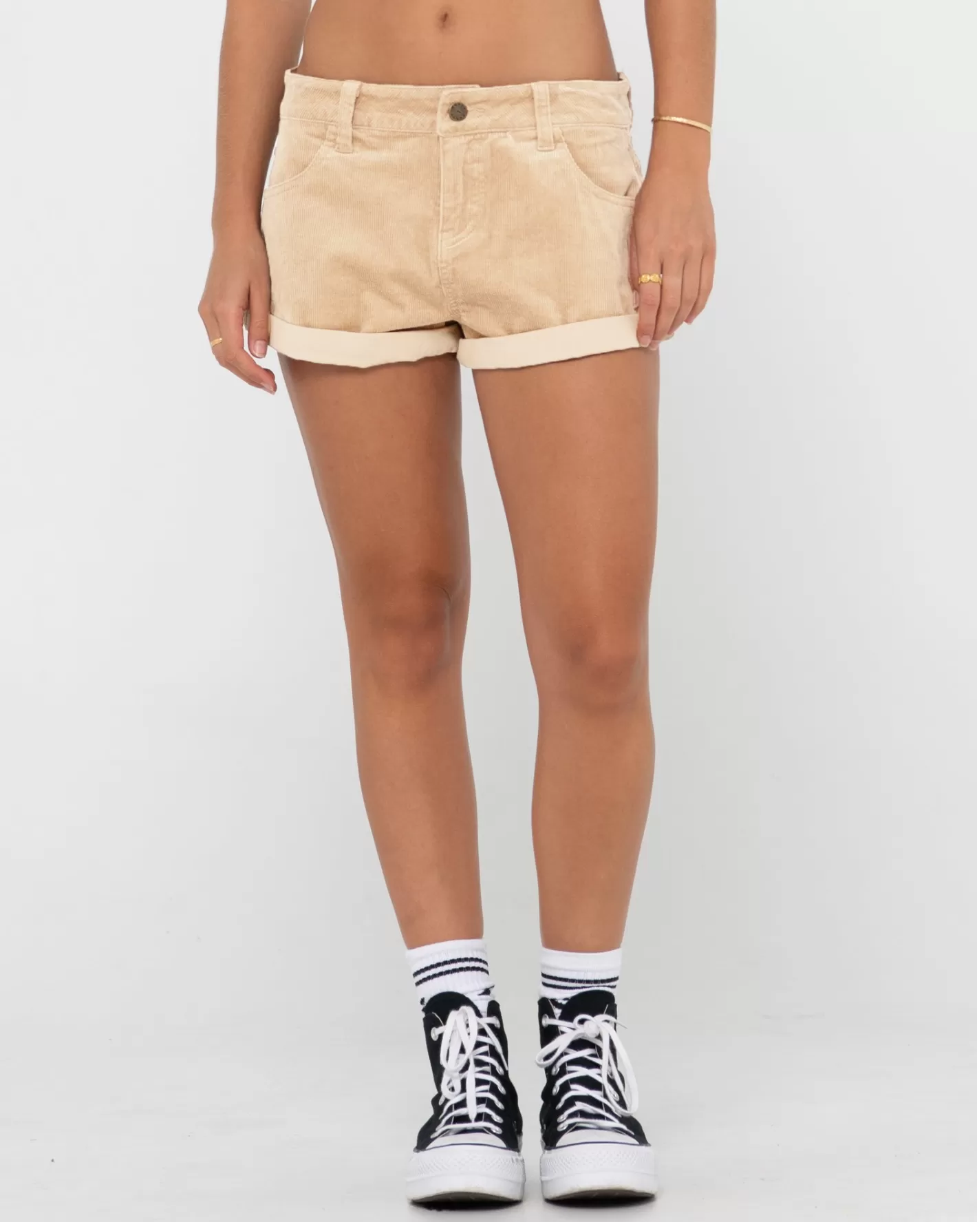 Mujer Rusty Pantalon Corto De Pana De Talle Bajo No Secret