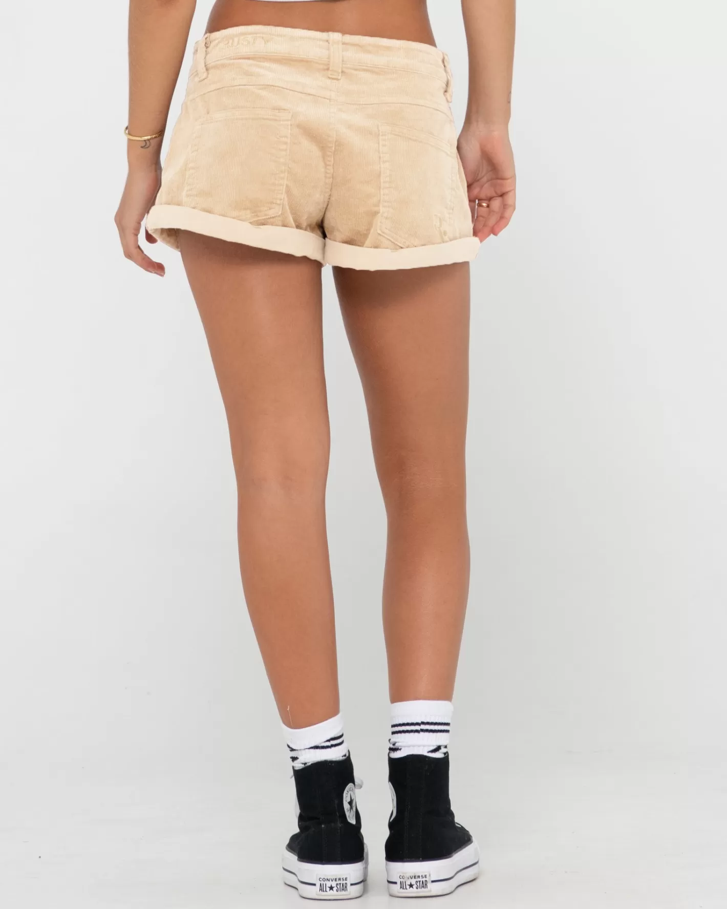 Mujer Rusty Pantalon Corto De Pana De Talle Bajo No Secret