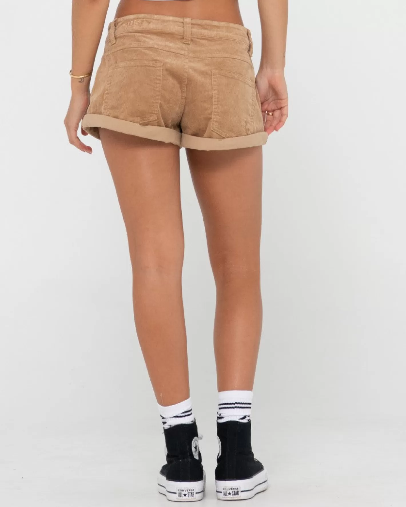 Mujer Rusty Pantalon Corto De Pana De Talle Bajo No Secret