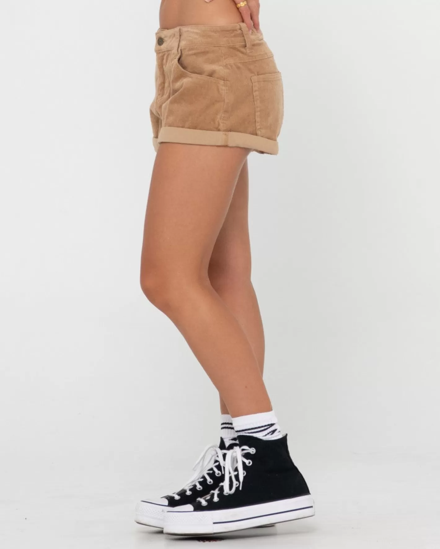 Mujer Rusty Pantalon Corto De Pana De Talle Bajo No Secret