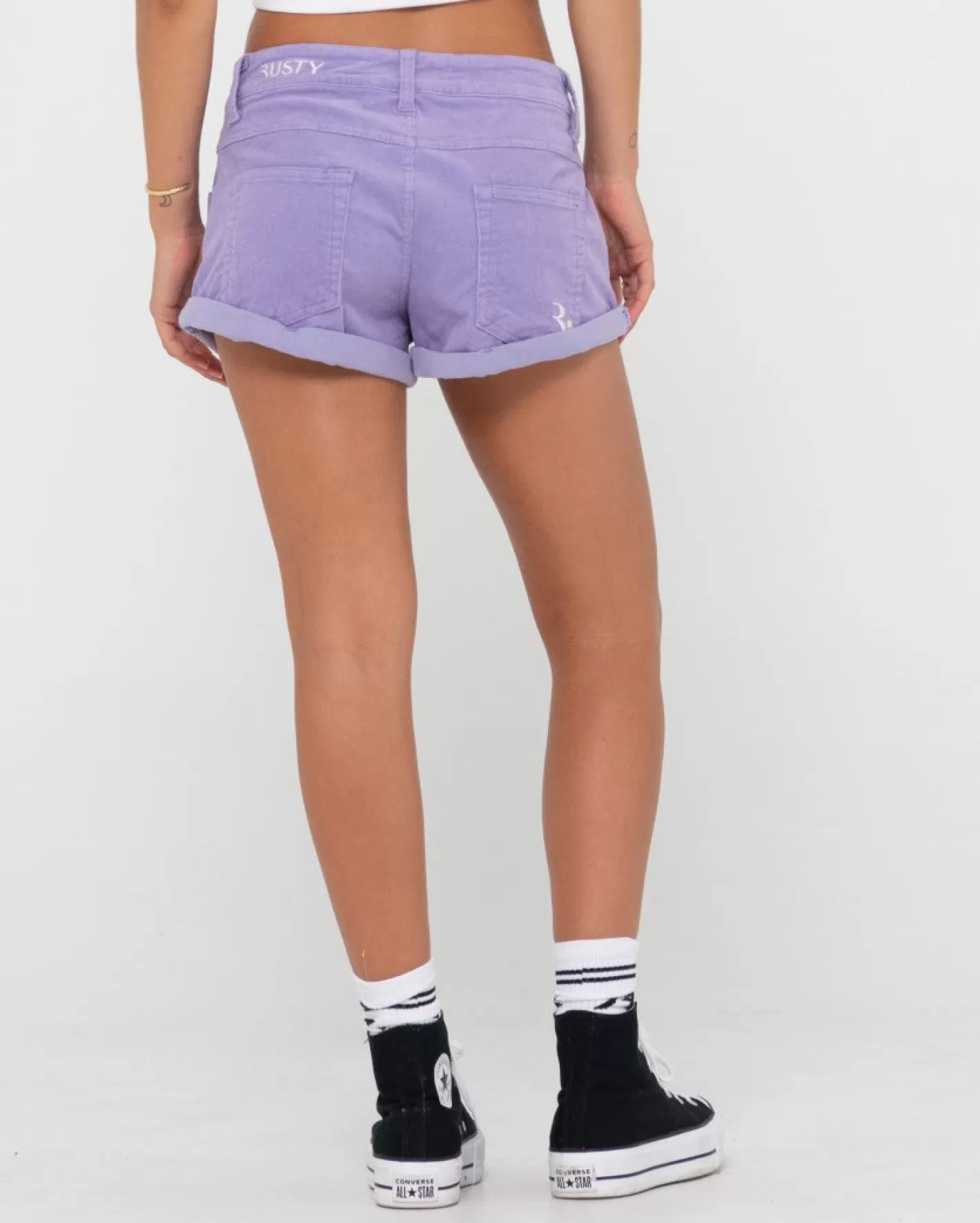 Mujer Rusty Pantalon Corto De Pana De Talle Bajo No Secret